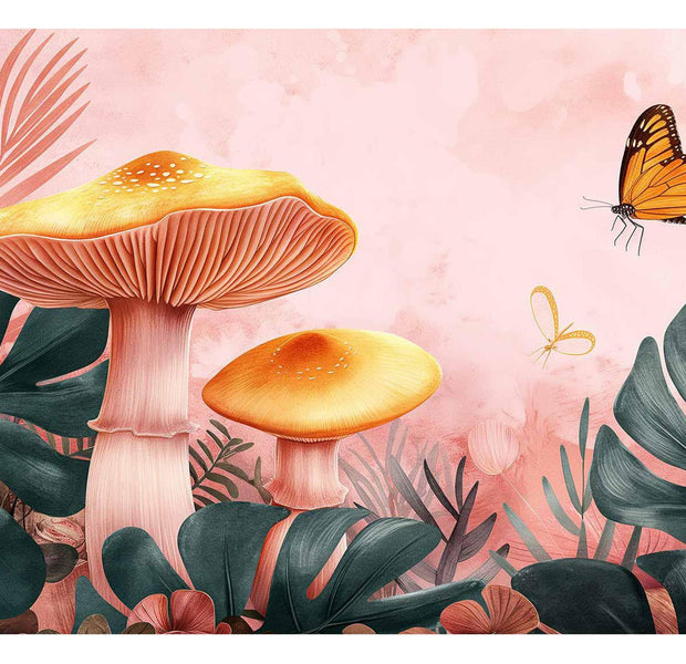 Fantasy Wallpaper Wall Mural - Magical Pink Nature