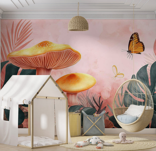 Fantasy Wallpaper Wall Mural - Magical Pink Nature