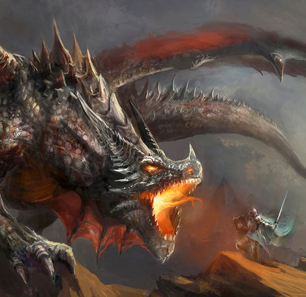 Fiction Wallpaper Wall Mural - Dragon Fire