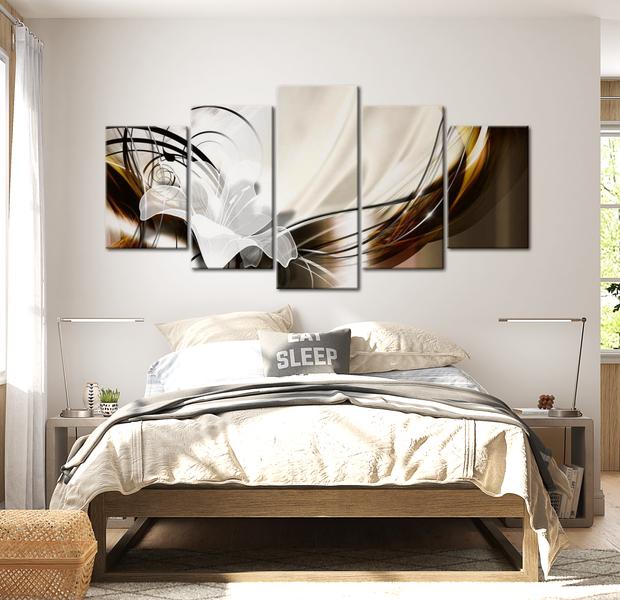 Floral Canvas Wall Art - Autumn Fairy - 5 Pieces