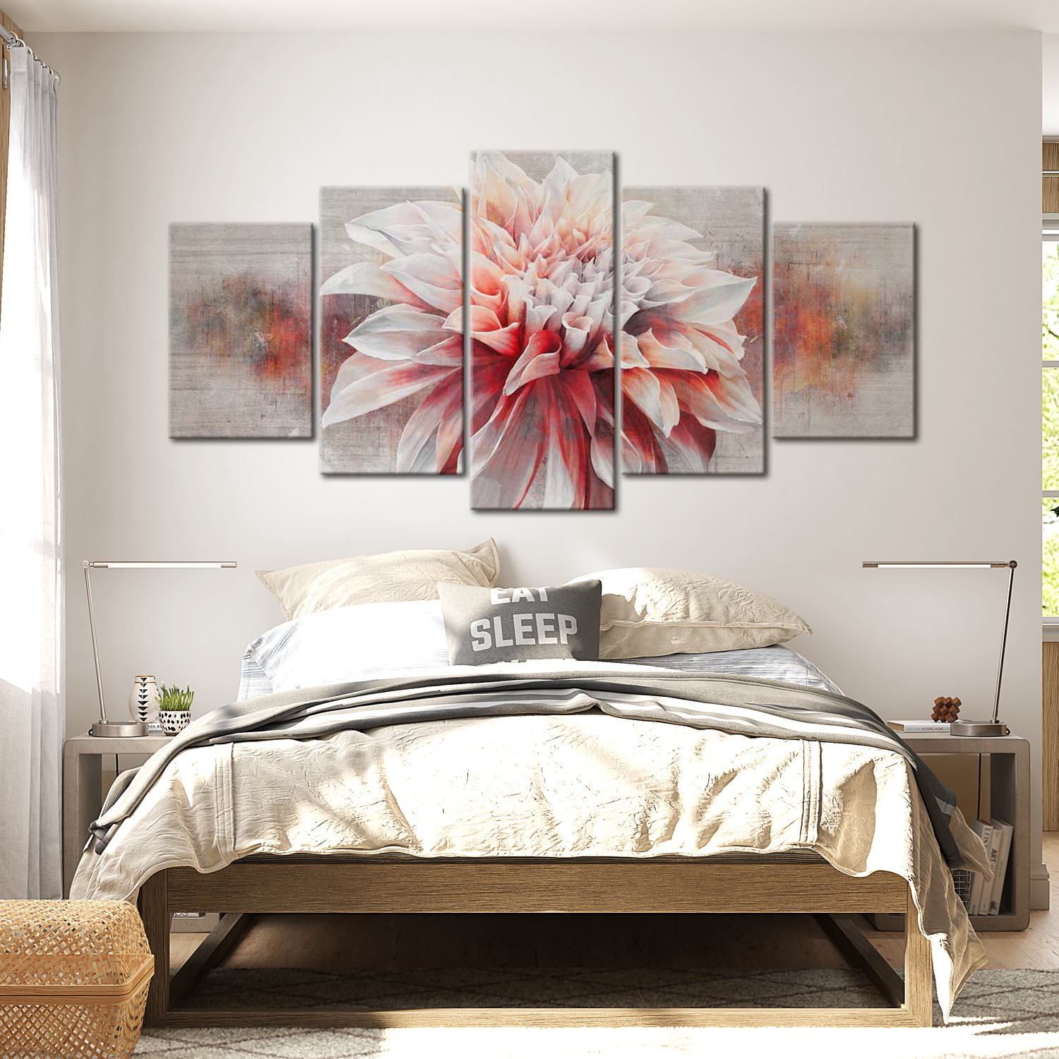 Stretched Canvas Floral Art - Beautiful Lady 40"Wx20"H