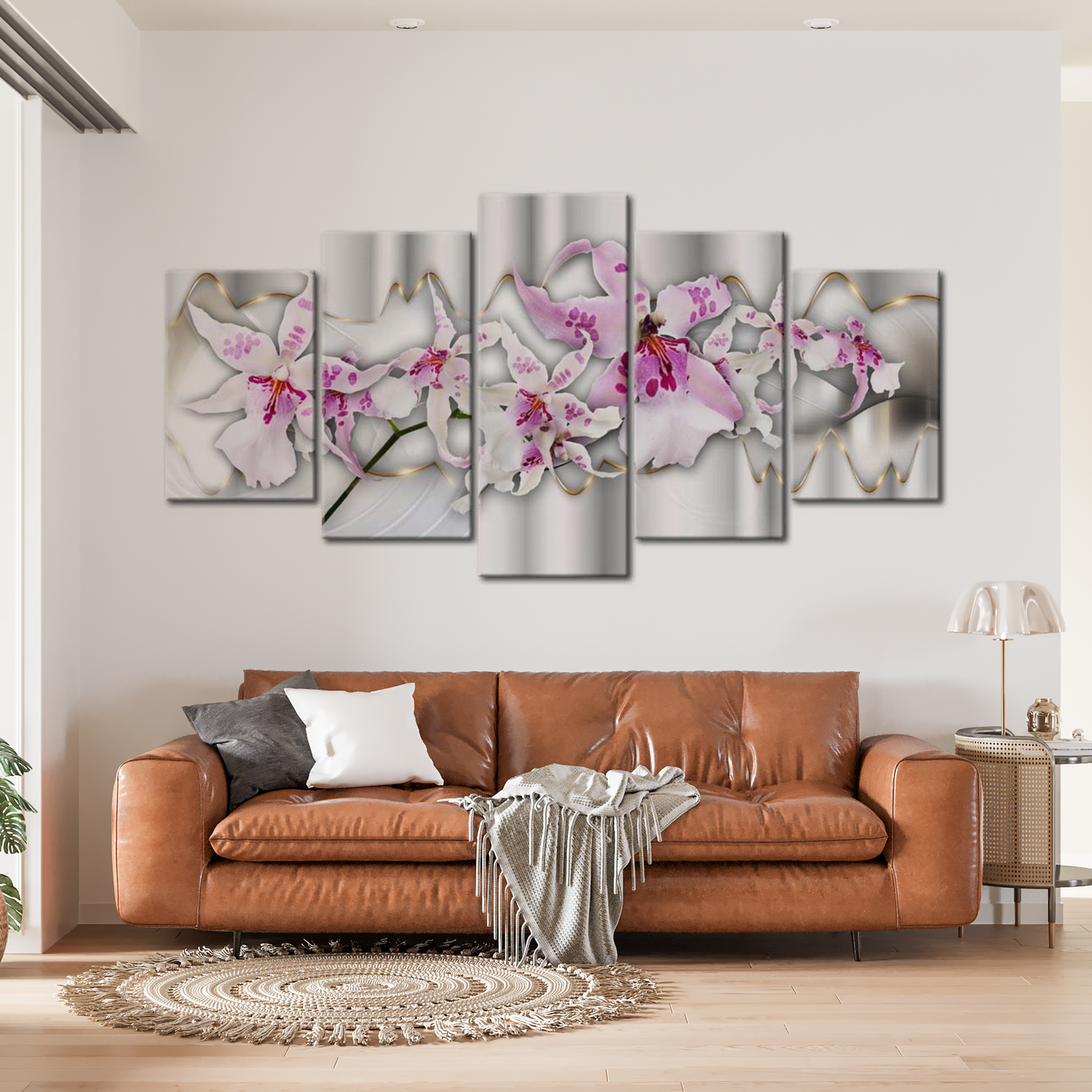 Stretched Canvas Floral Art - Academy Of Charm 40"Wx20"H