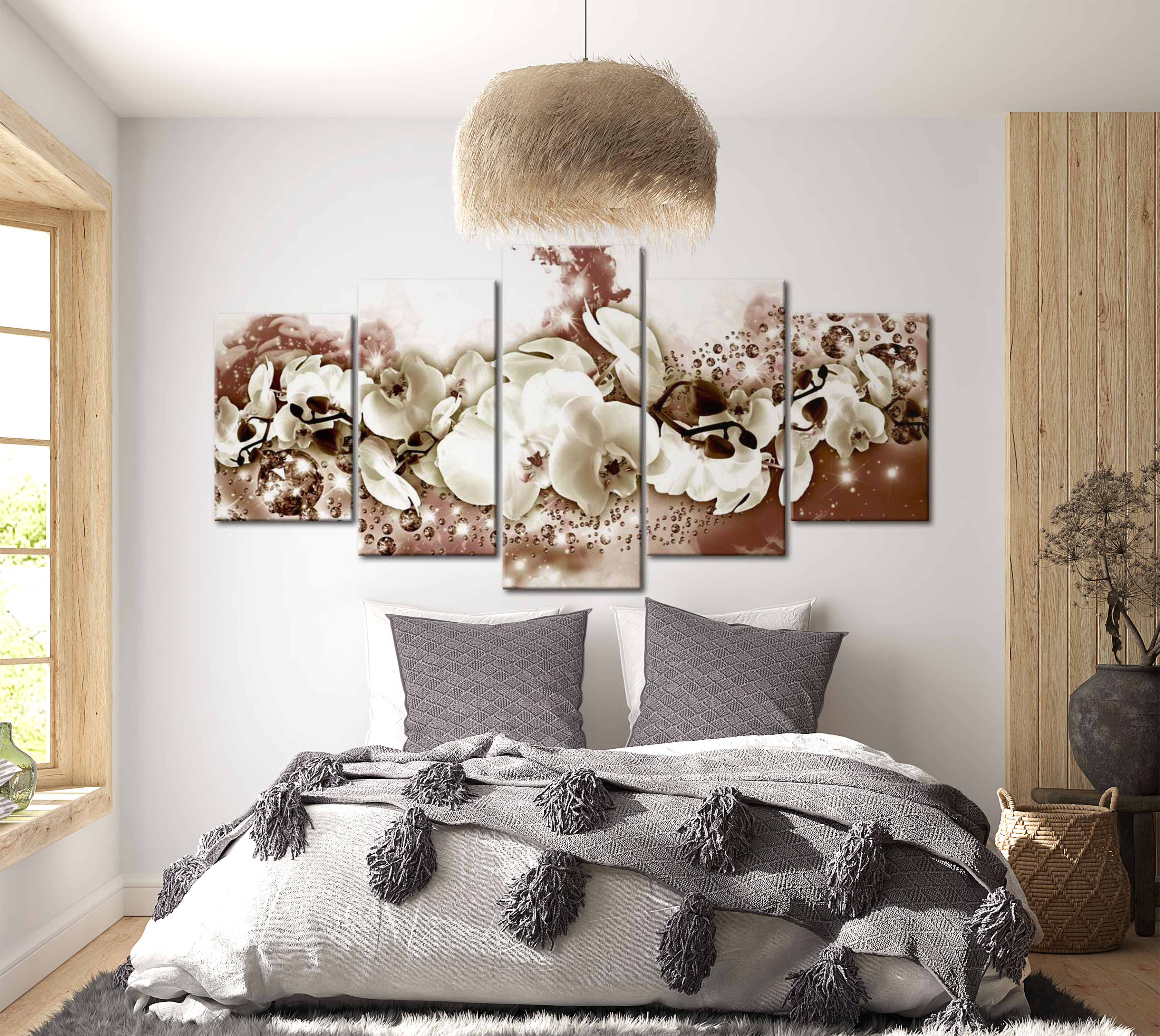 Stretched Canvas Floral Art - Chocolate Orchid 40"Wx20"H