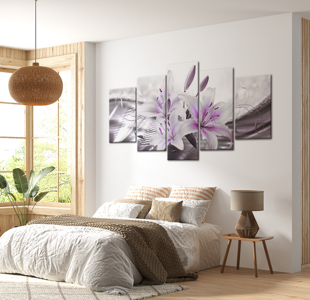 Floral Canvas Wall Art - Crystal Finesse - 5 Pieces
