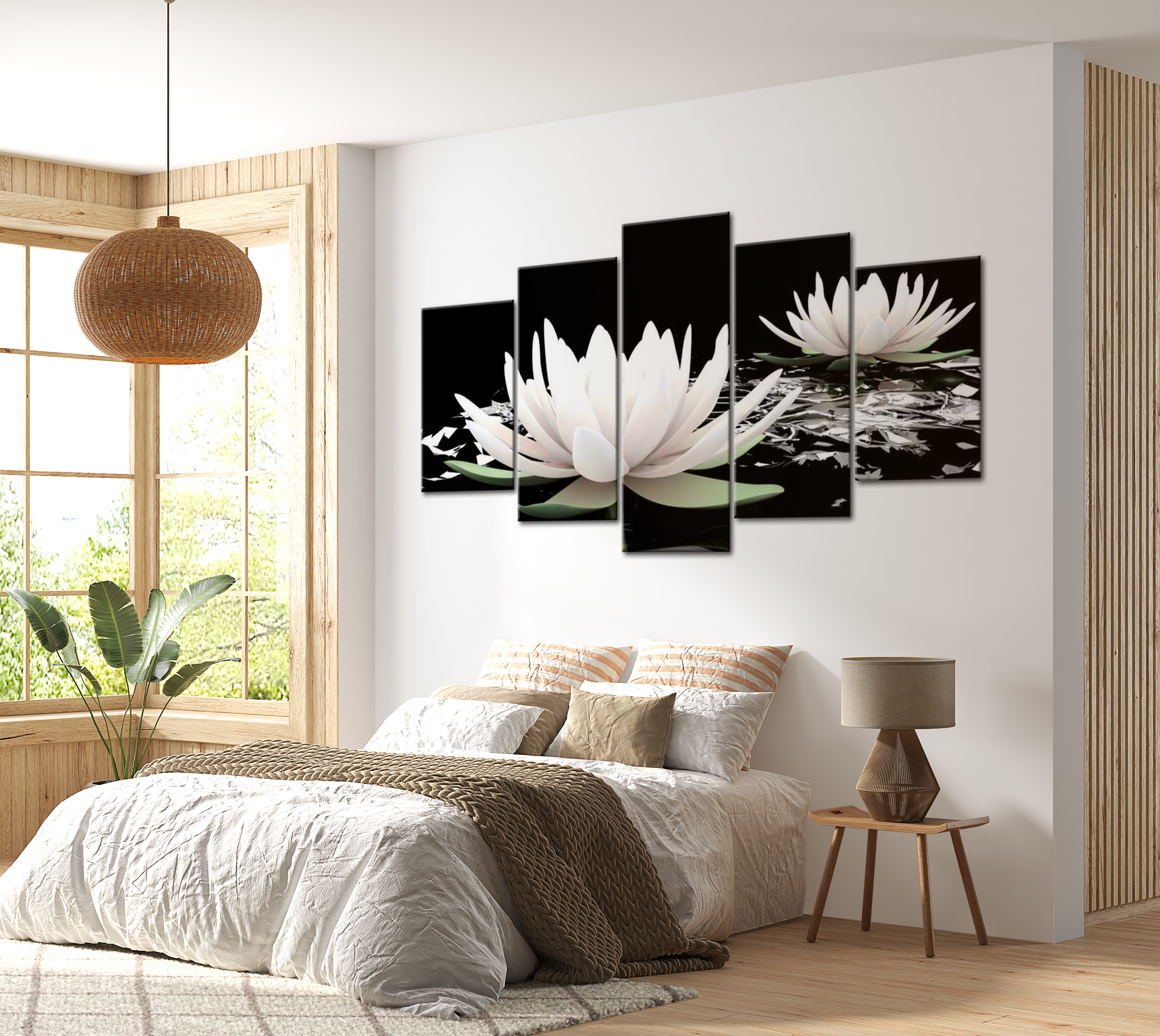 Stretched Canvas Floral Art - Delicate Beauty 40"Wx20"H