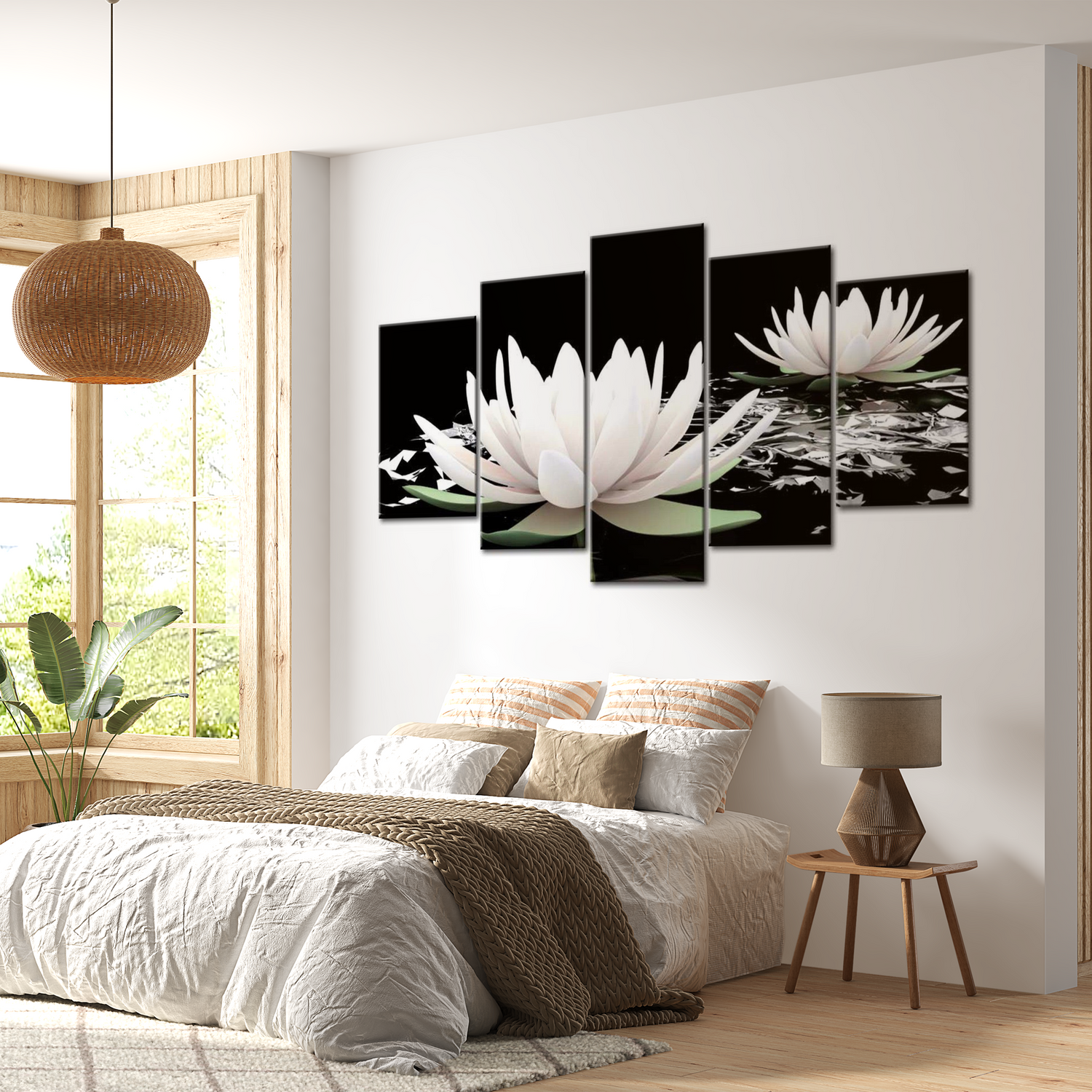 Stretched Canvas Floral Art - Delicate Beauty 40"Wx20"H