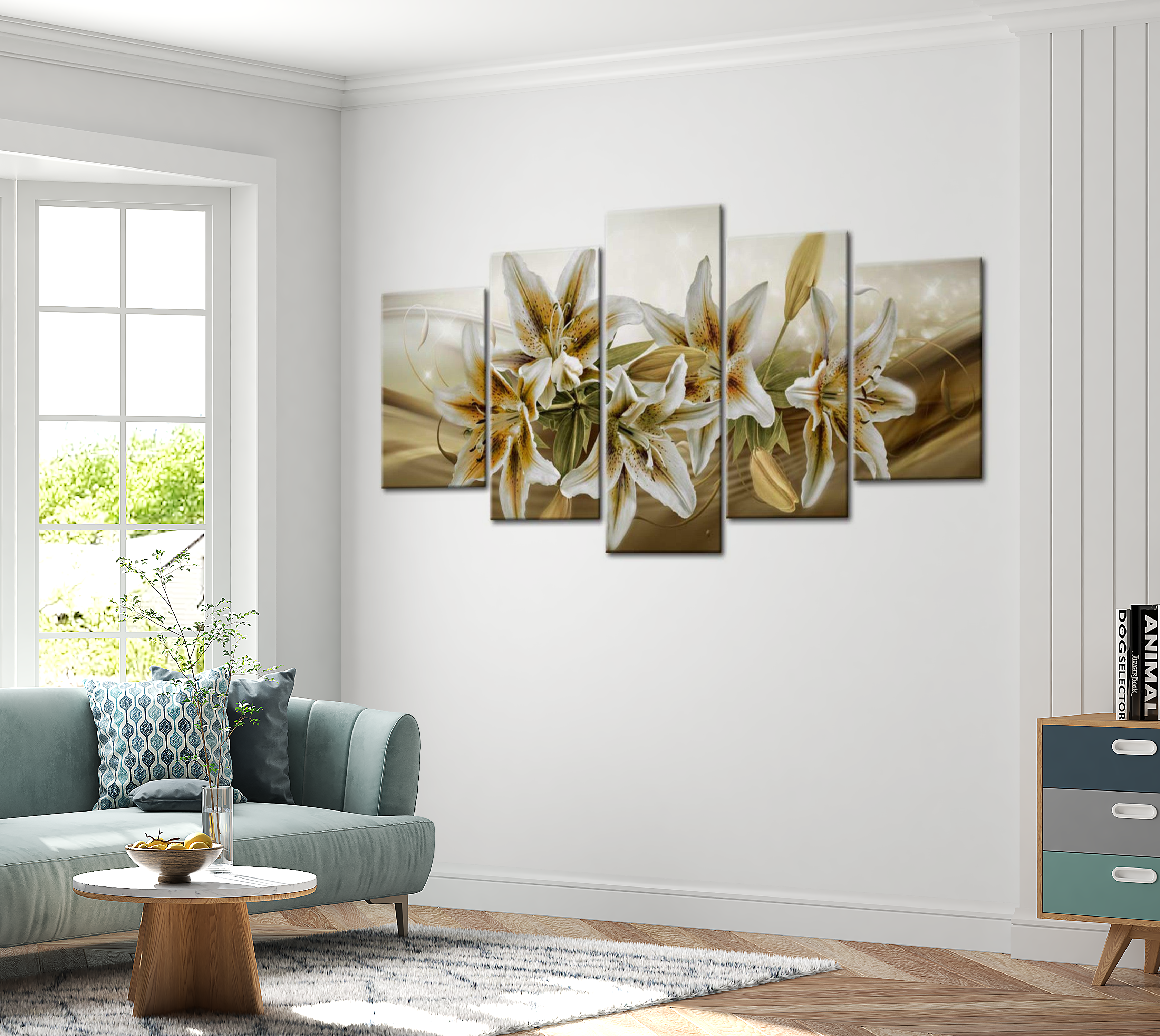 Stretched Canvas Floral Art - Desert Bouquet 40"Wx20"H