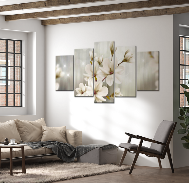 Floral Canvas Wall Art - Fairytale Morning - 5 Pieces