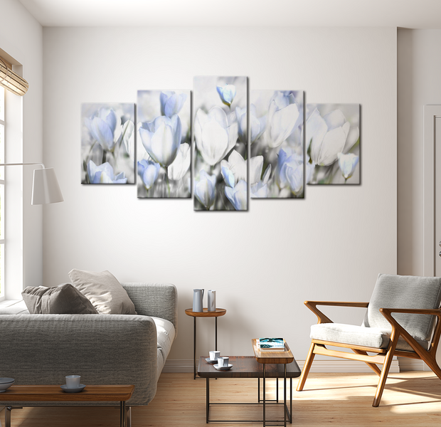 Floral Canvas Wall Art - Garden Of Hope - 5 Pieces