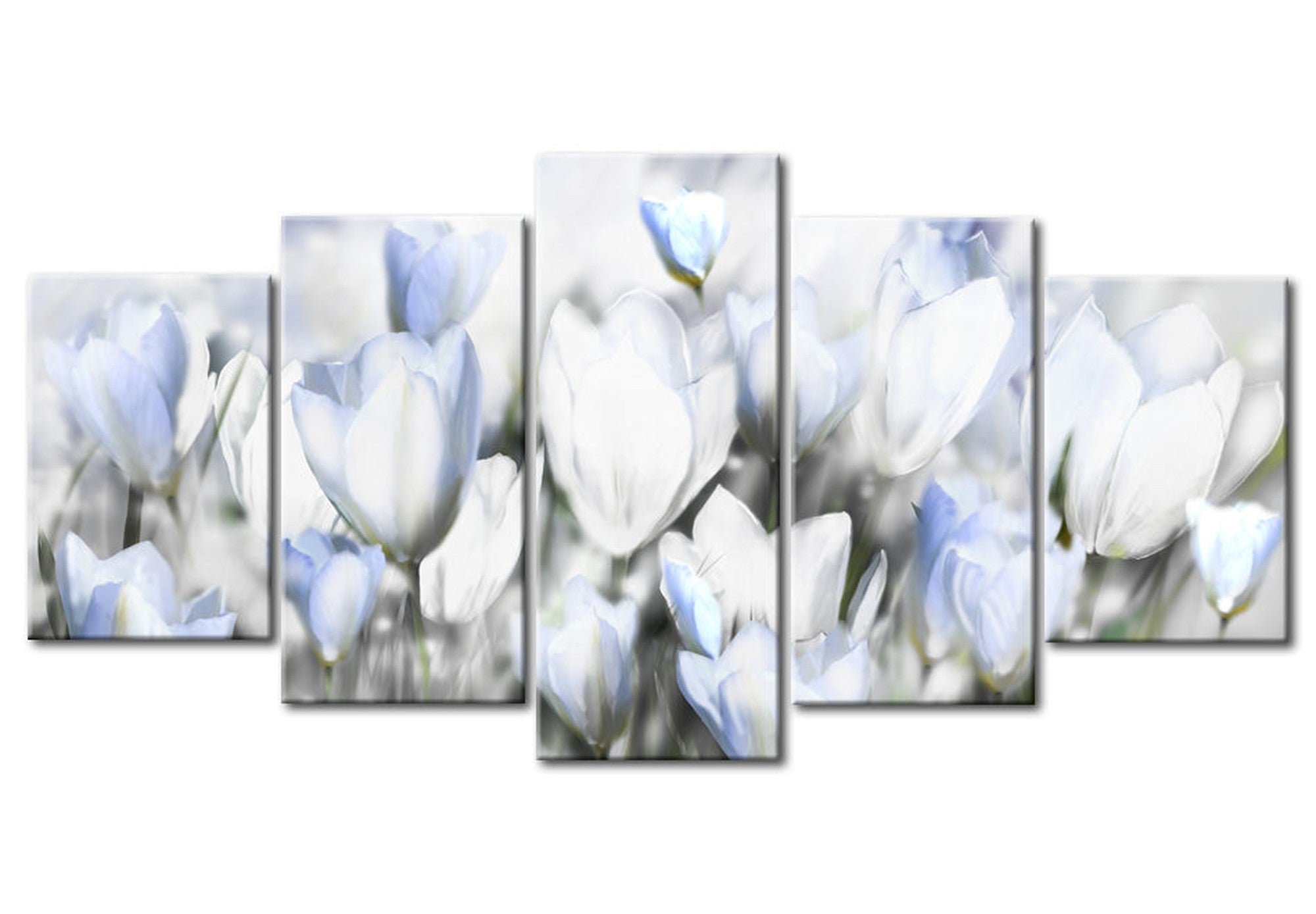 Floral Canvas Wall Art - Garden Of Hope - 5 Pieces