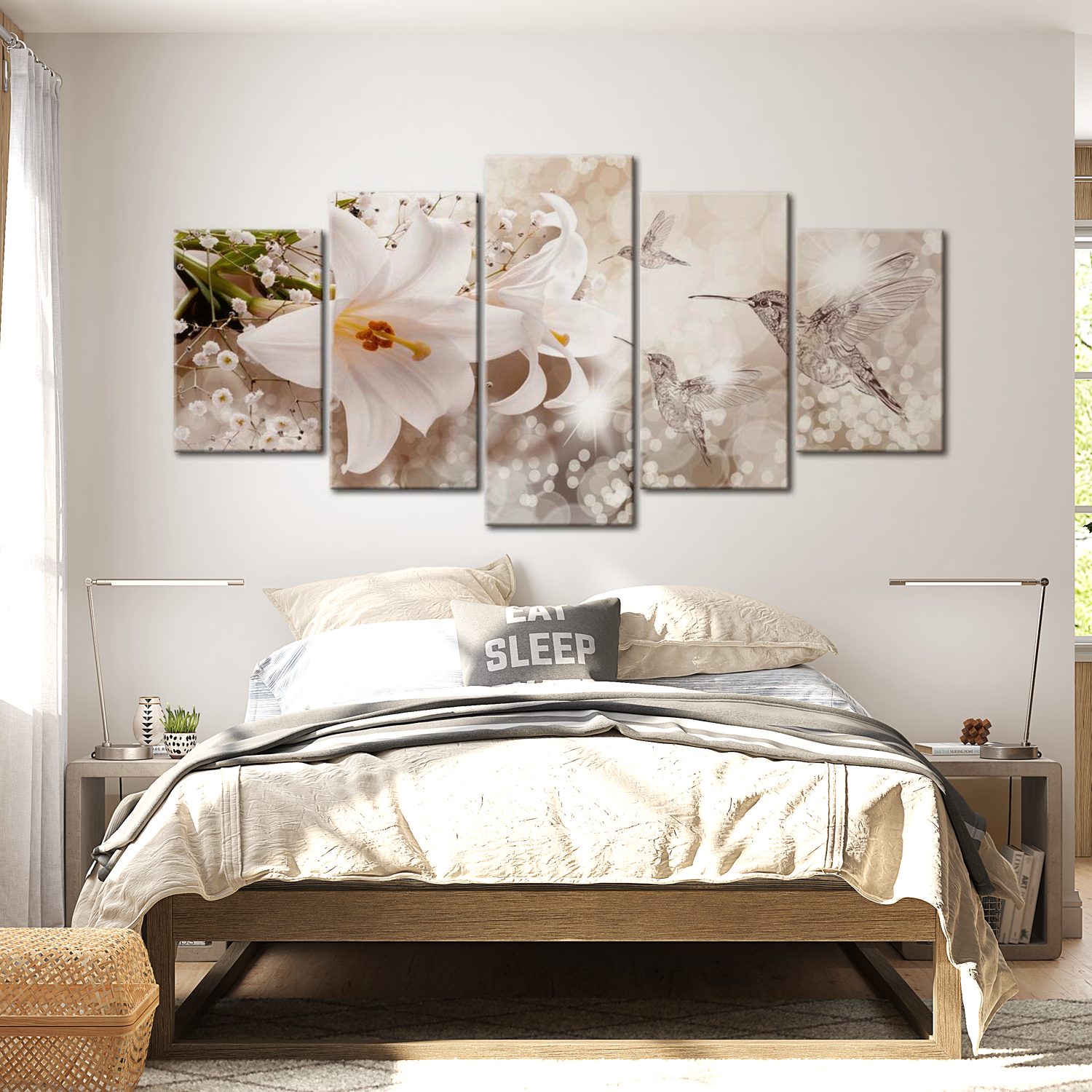Stretched Canvas Floral Art - In The Heavenly Garden 40"Wx20"H