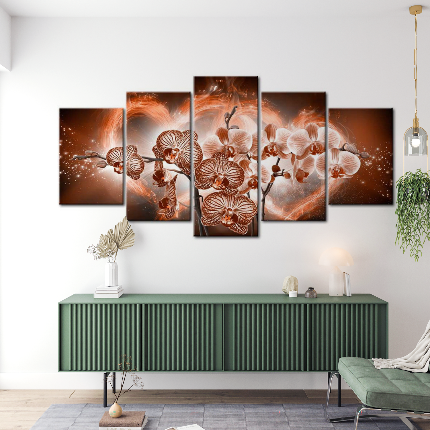 Stretched Canvas Floral Art - Love Orchids 40"Wx20"H