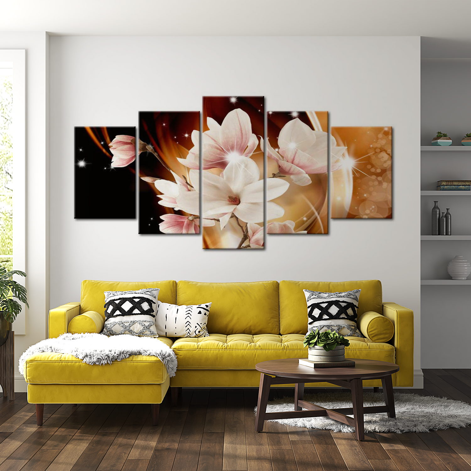 Stretched Canvas Floral Art - Illumination (Magnolia) 40"Wx20"H