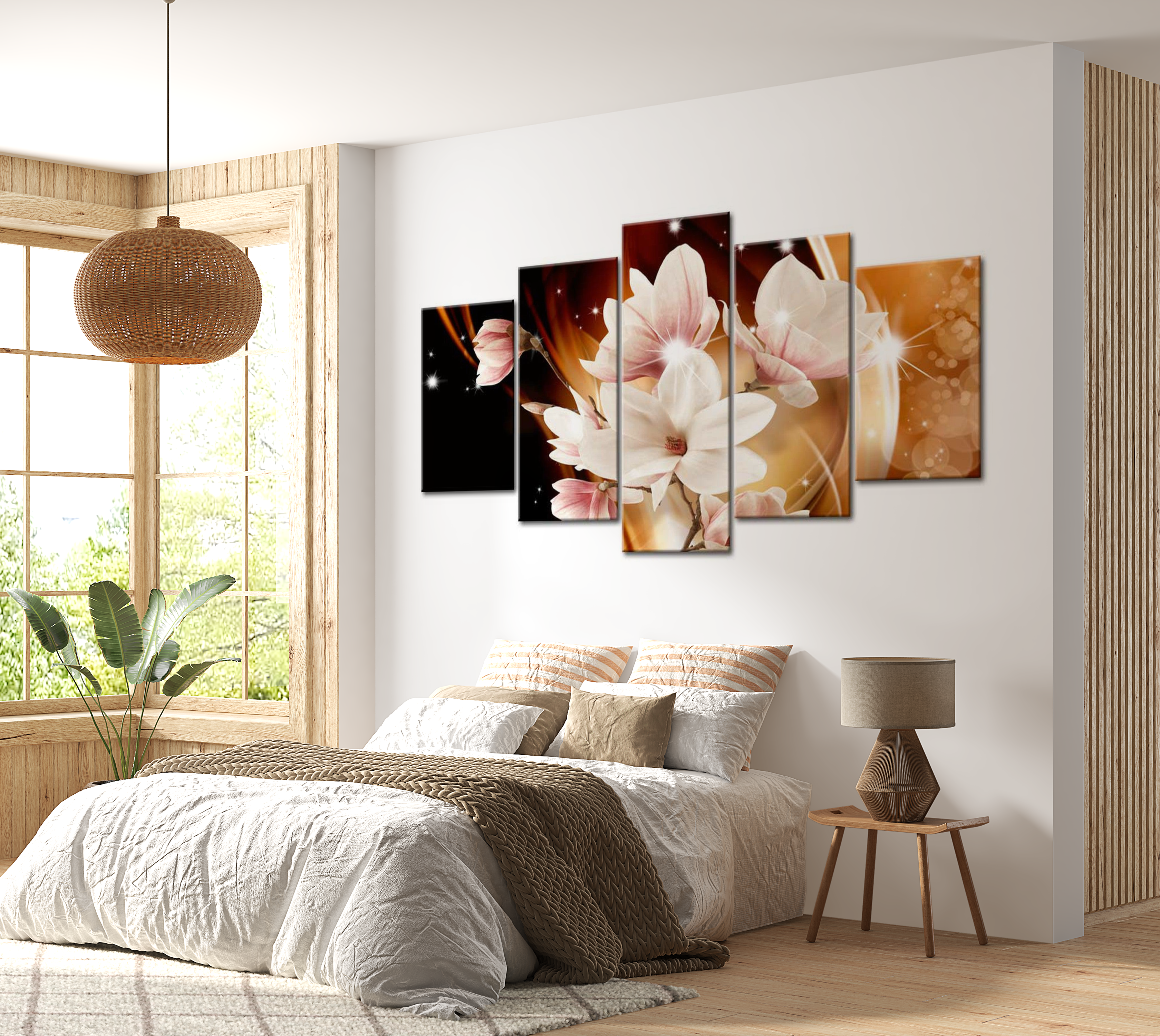 Stretched Canvas Floral Art - Illumination (Magnolia) 40"Wx20"H