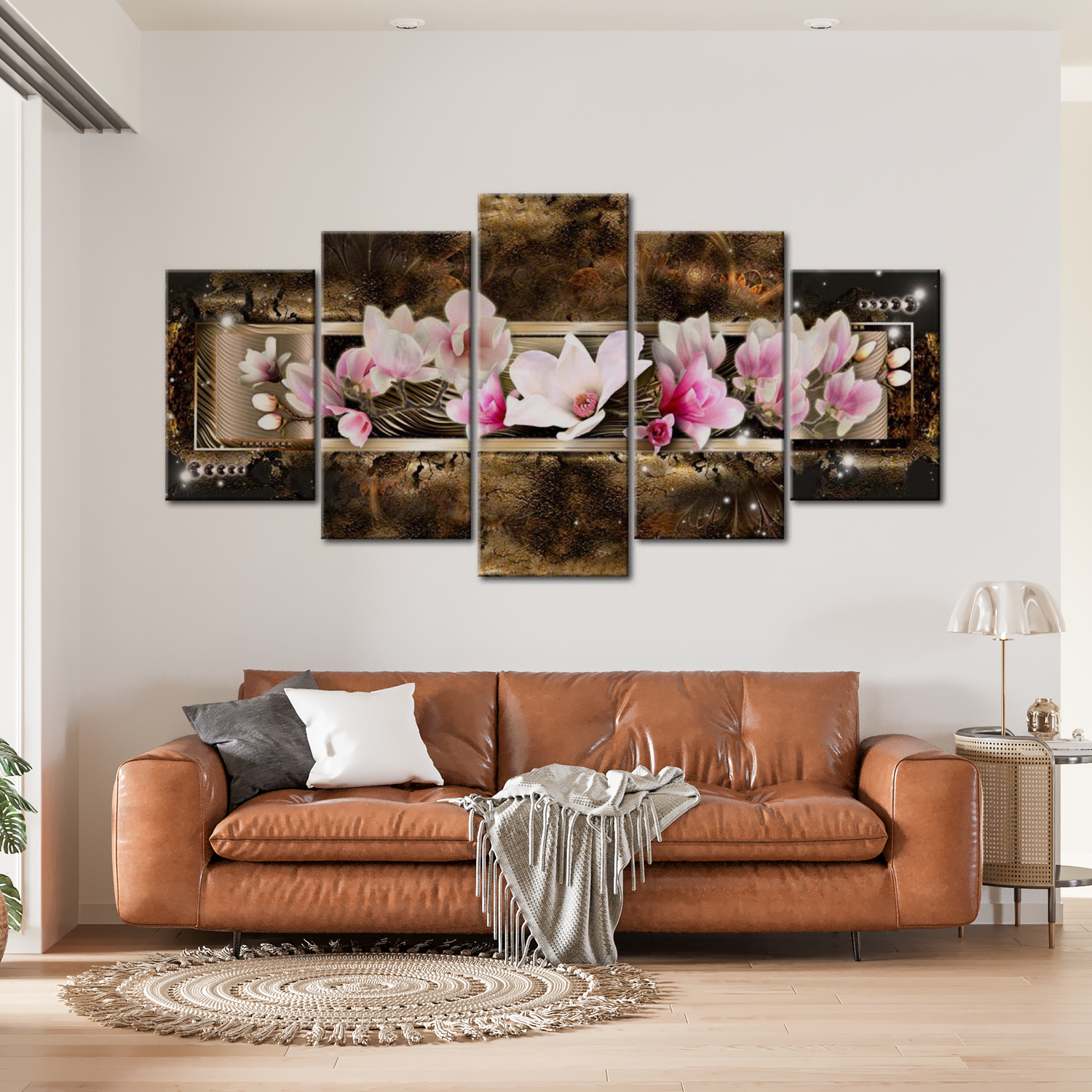 Stretched Canvas Floral Art - The Dream Of A Magnolia 40"Wx20"H