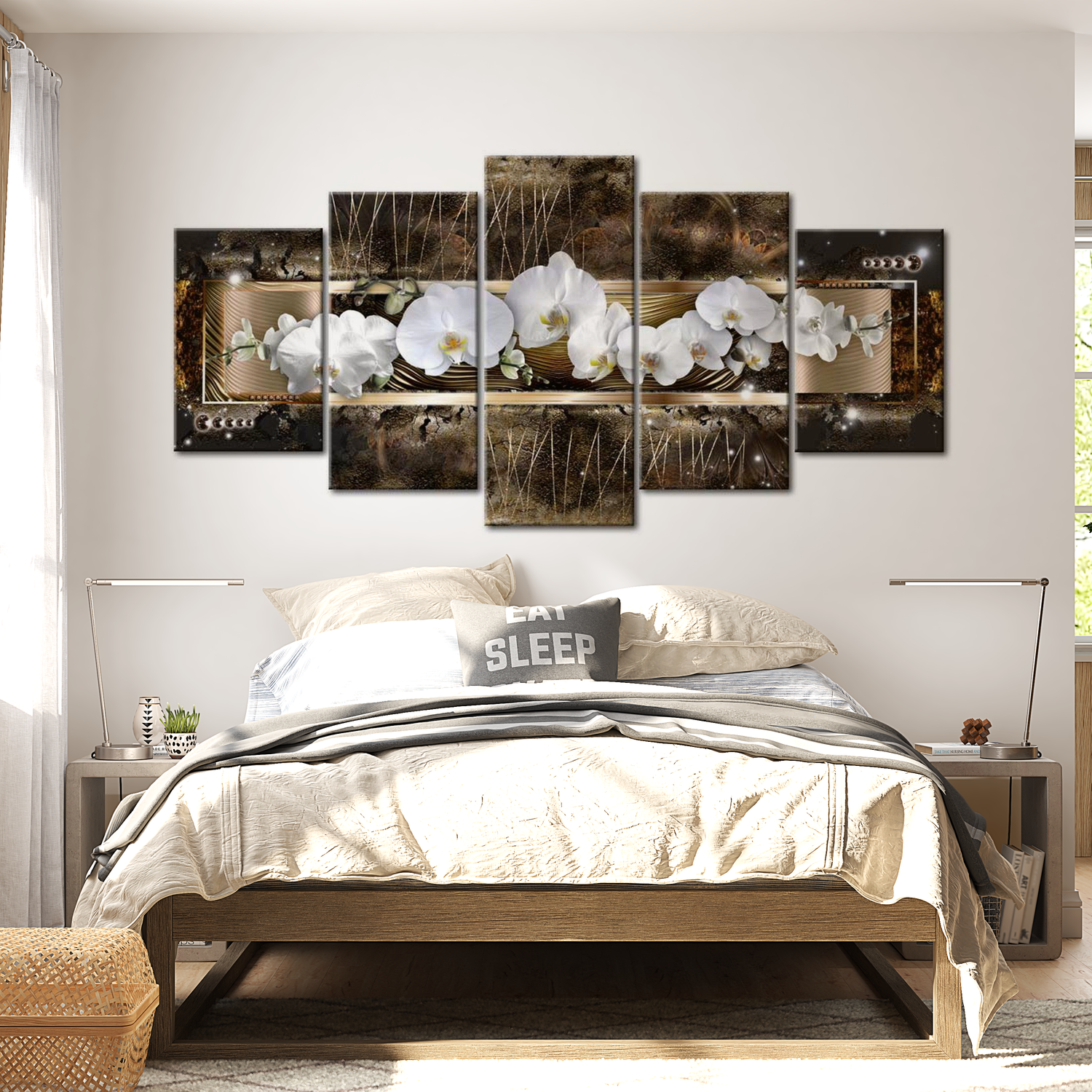 Stretched Canvas Floral Art - The Dream Of A Orchids 40"Wx20"H