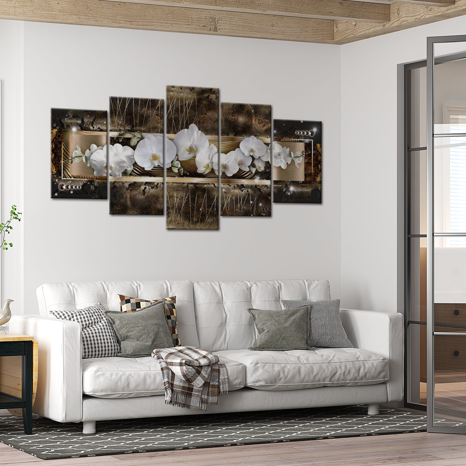 Stretched Canvas Floral Art - The Dream Of A Orchids 40"Wx20"H