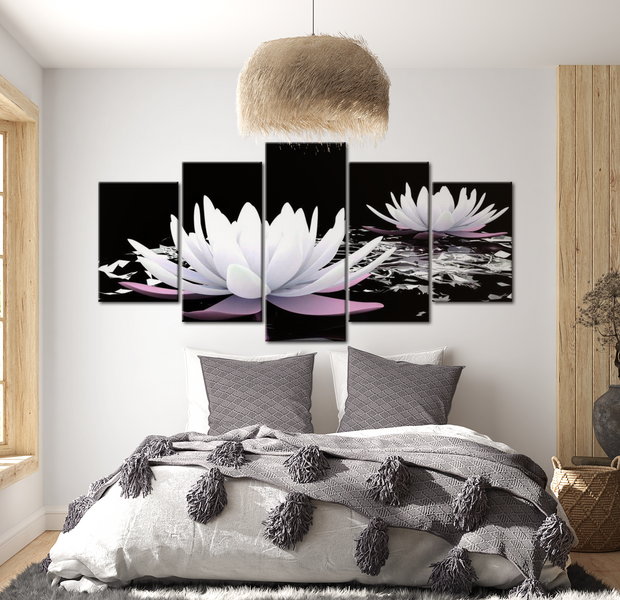 Floral Canvas Wall Art - Passing Beauty - 5 Pieces