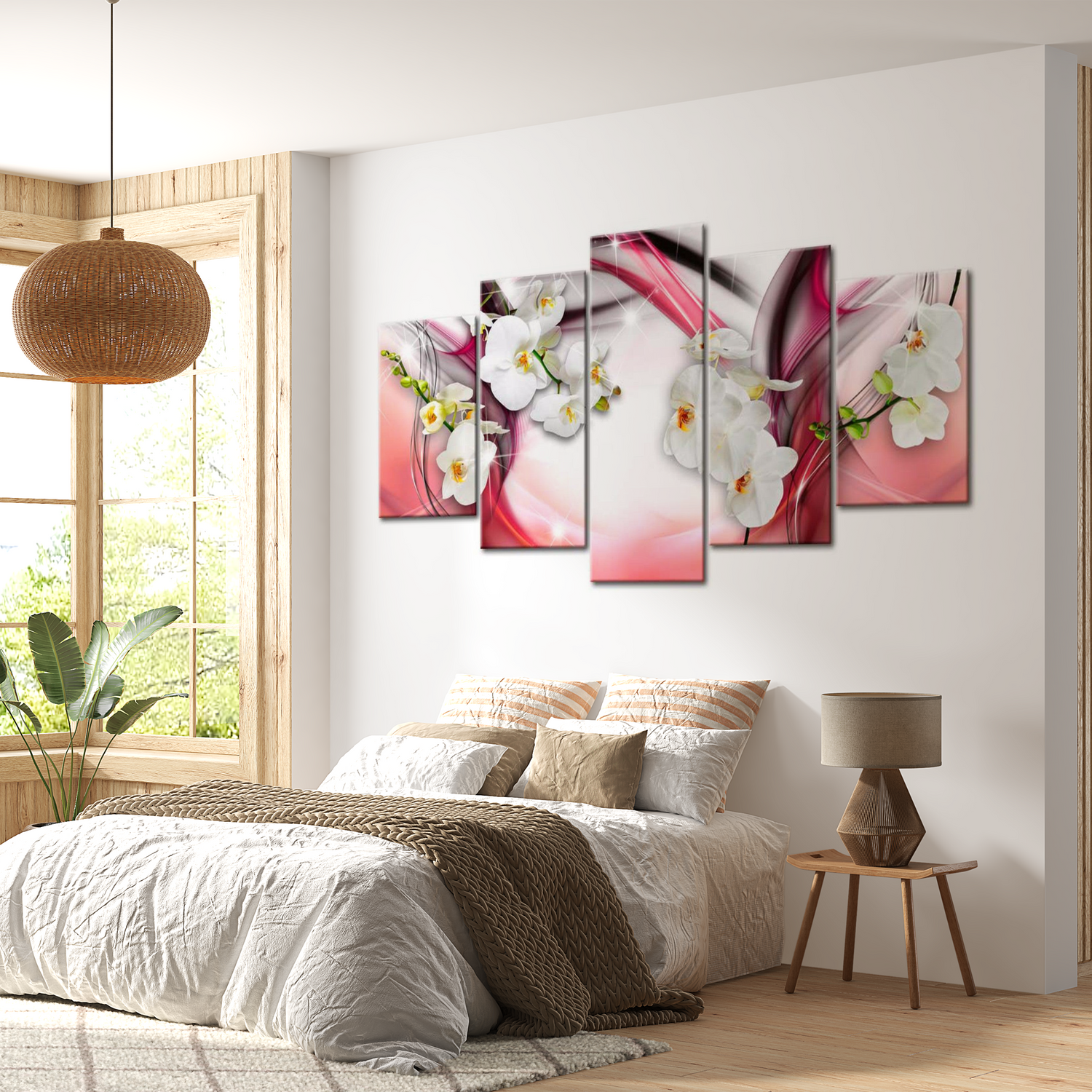 Stretched Canvas Floral Art - Pink Melody 40"Wx20"H