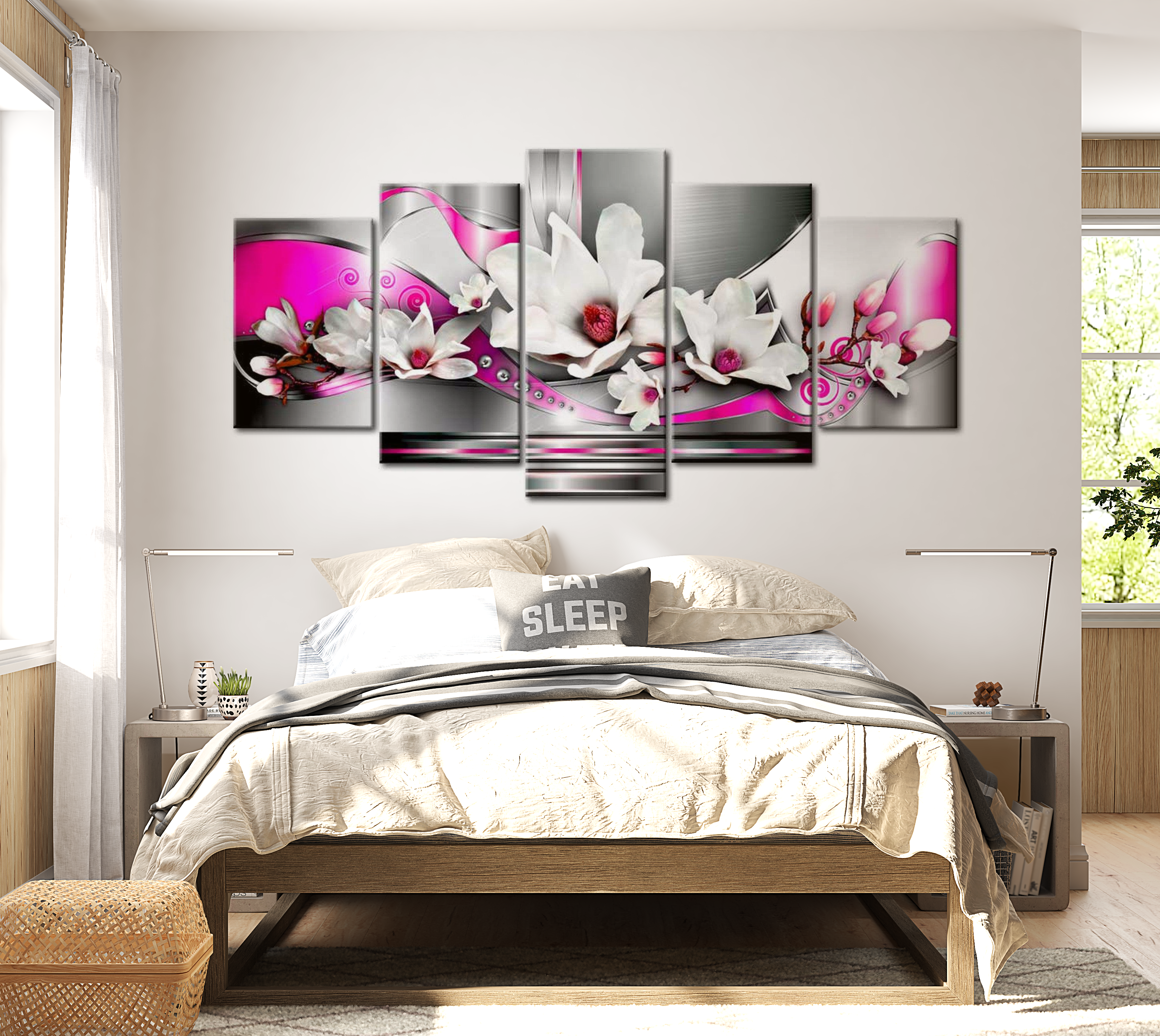 Stretched Canvas Floral Art - Summer Dreams 40"Wx20"H