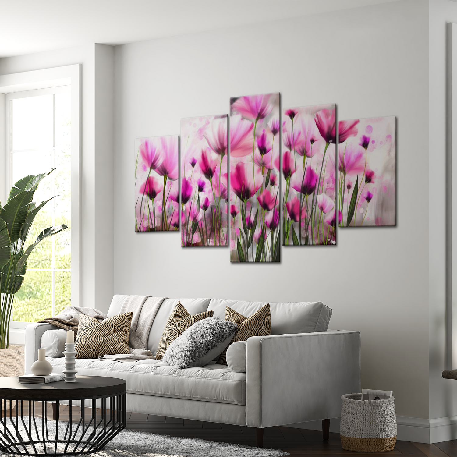 Stretched Canvas Floral Art - The Secret Garden 40"Wx20"H