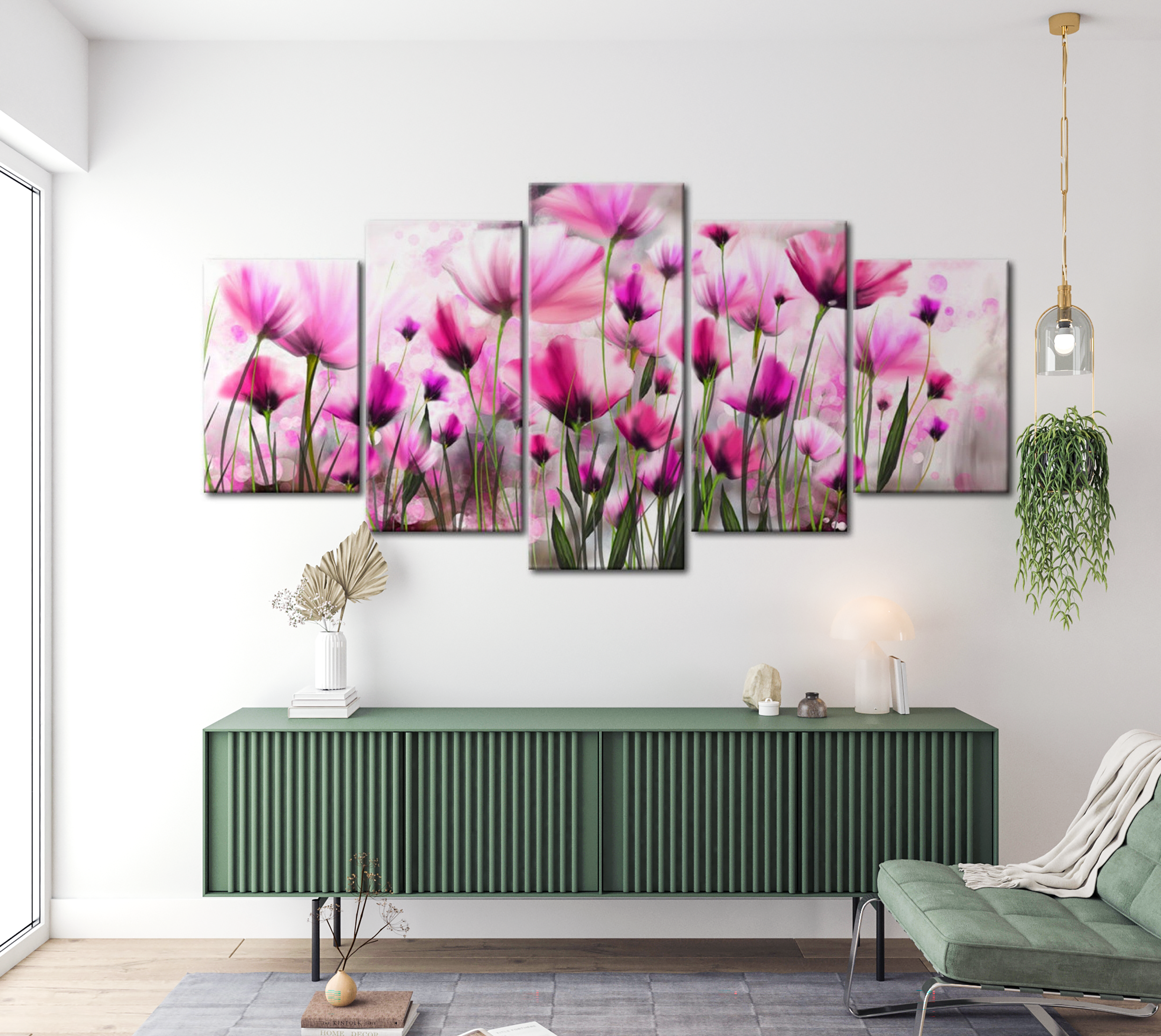 Stretched Canvas Floral Art - The Secret Garden 40"Wx20"H