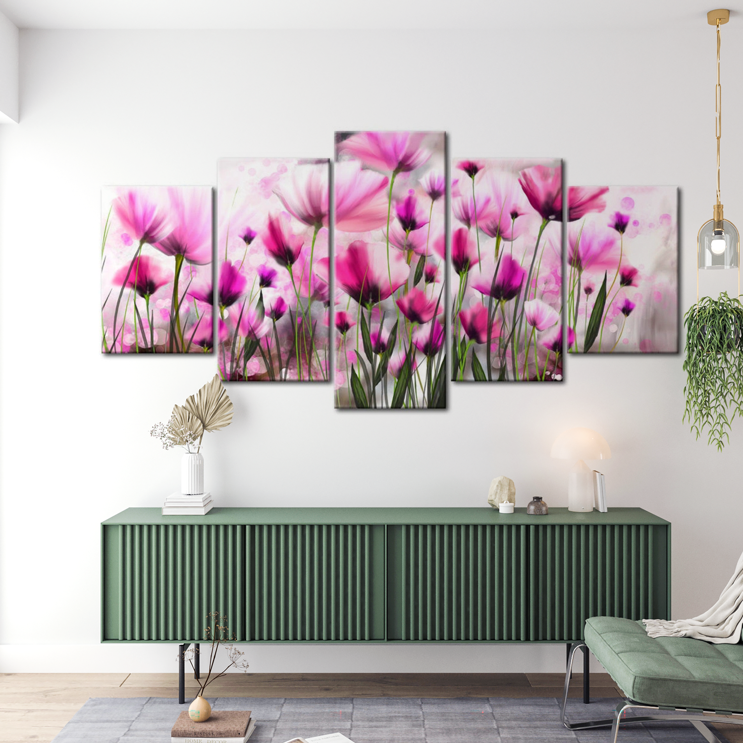 Stretched Canvas Floral Art - The Secret Garden 40"Wx20"H