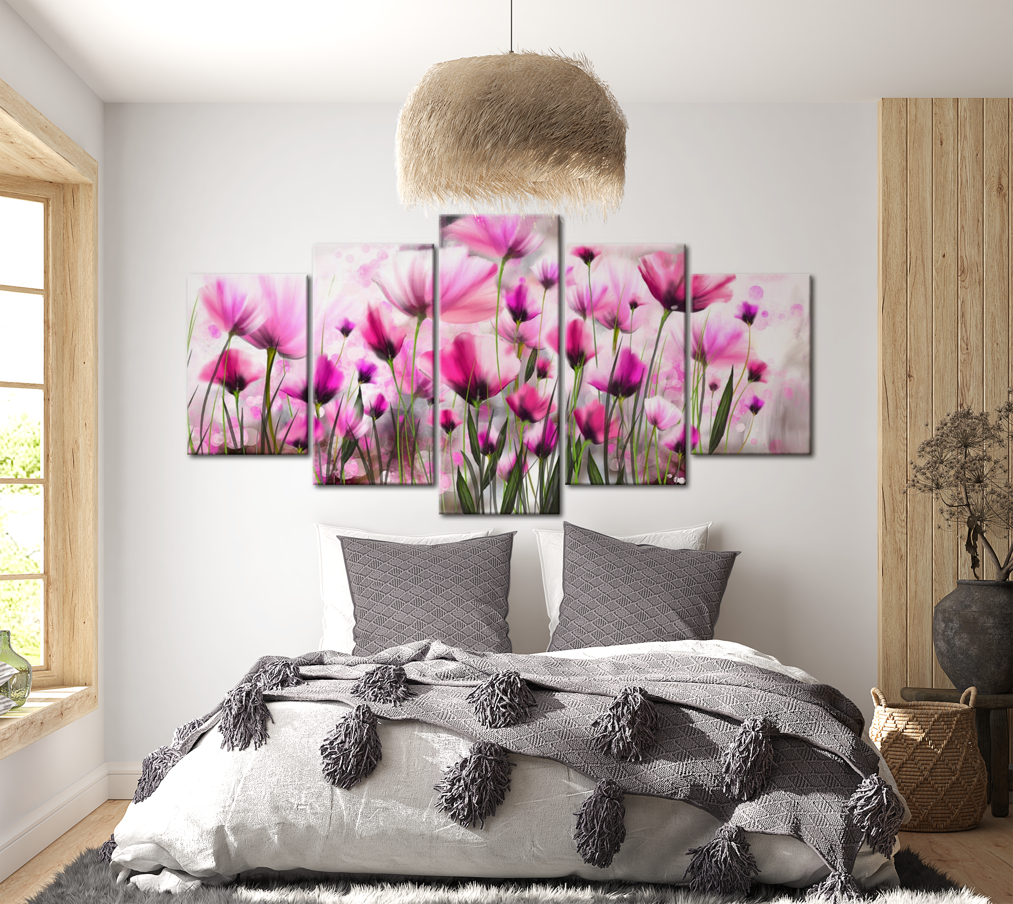 Stretched Canvas Floral Art - The Secret Garden 40"Wx20"H