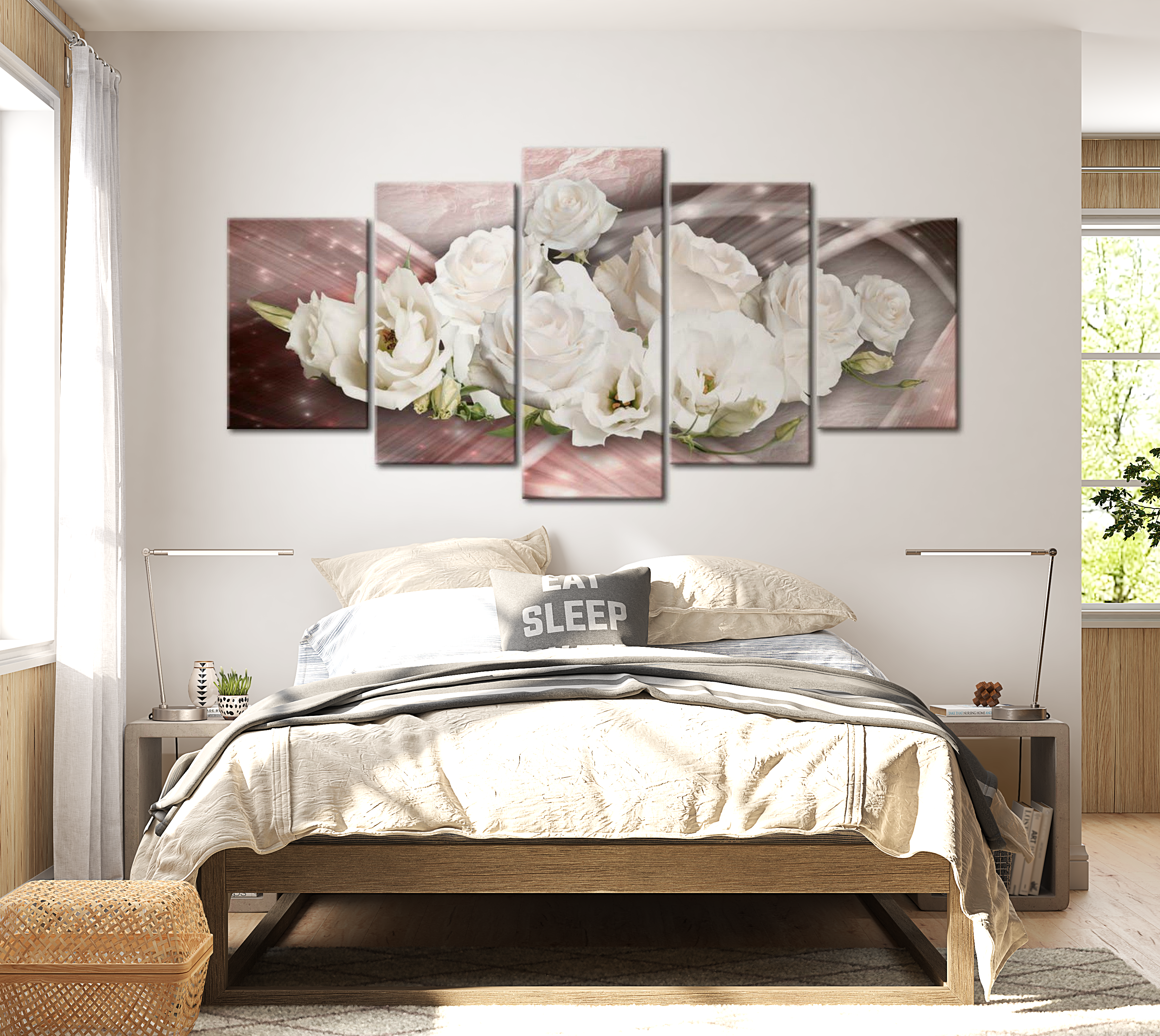 Stretched Canvas Floral Art - Romantic Bouquet 40"Wx20"H