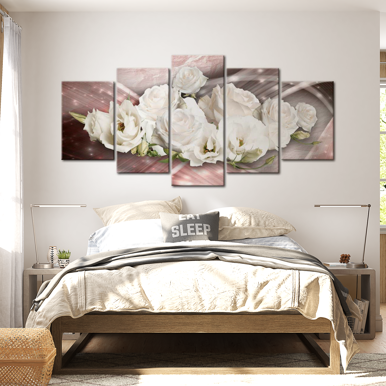 Stretched Canvas Floral Art - Romantic Bouquet 40"Wx20"H