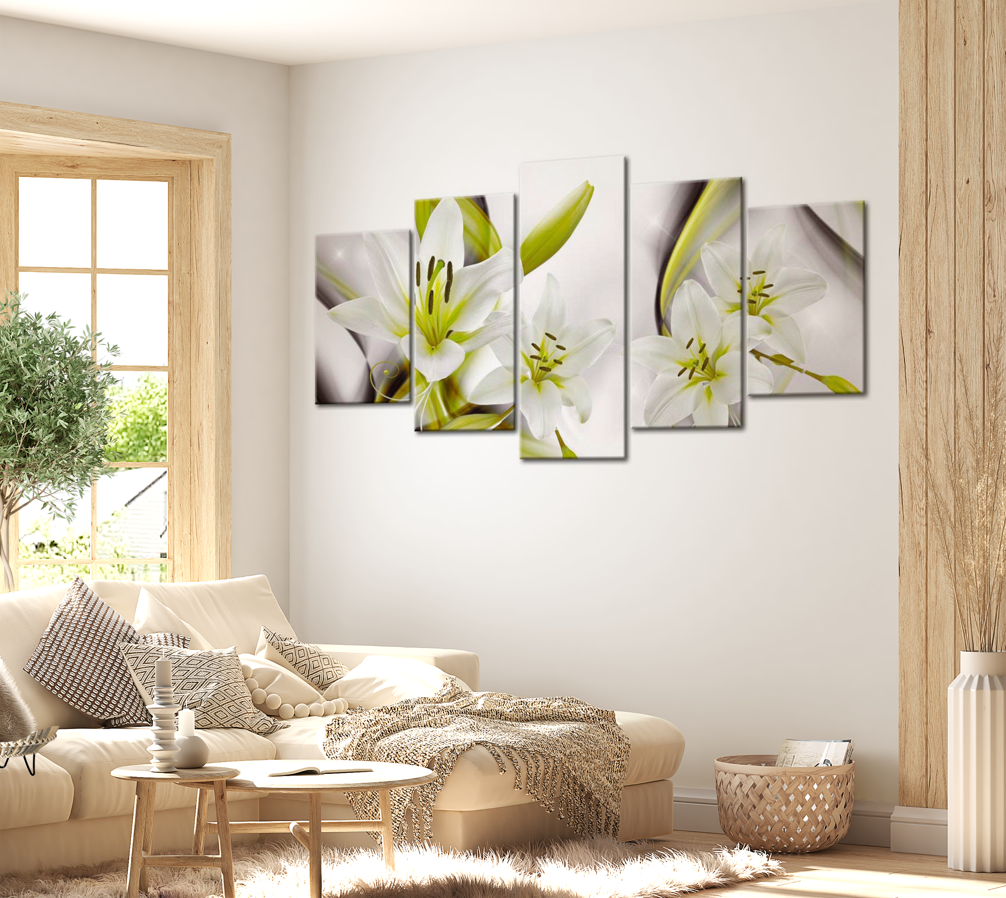 Stretched Canvas Floral Art - Royal Flower 40"Wx20"H