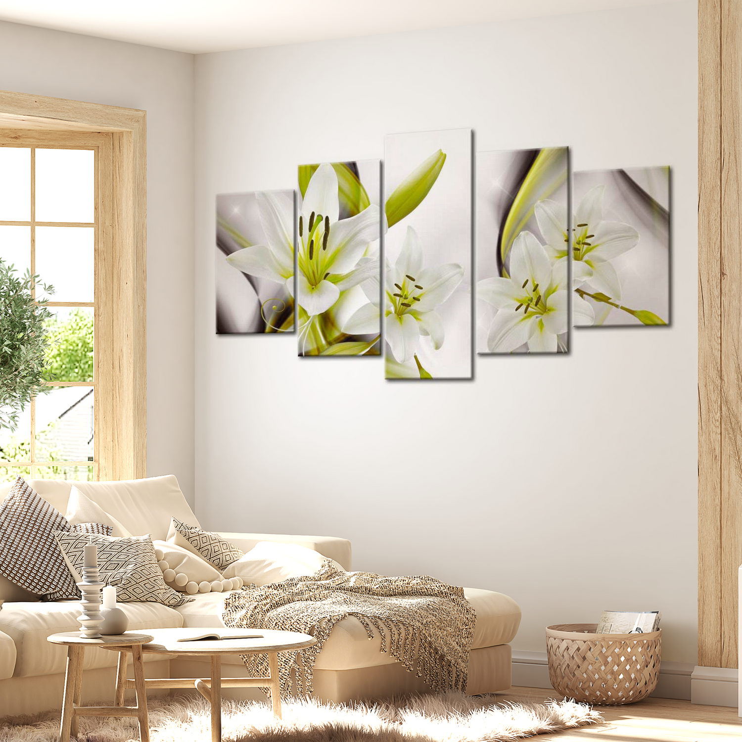 Stretched Canvas Floral Art - Royal Flower 40"Wx20"H