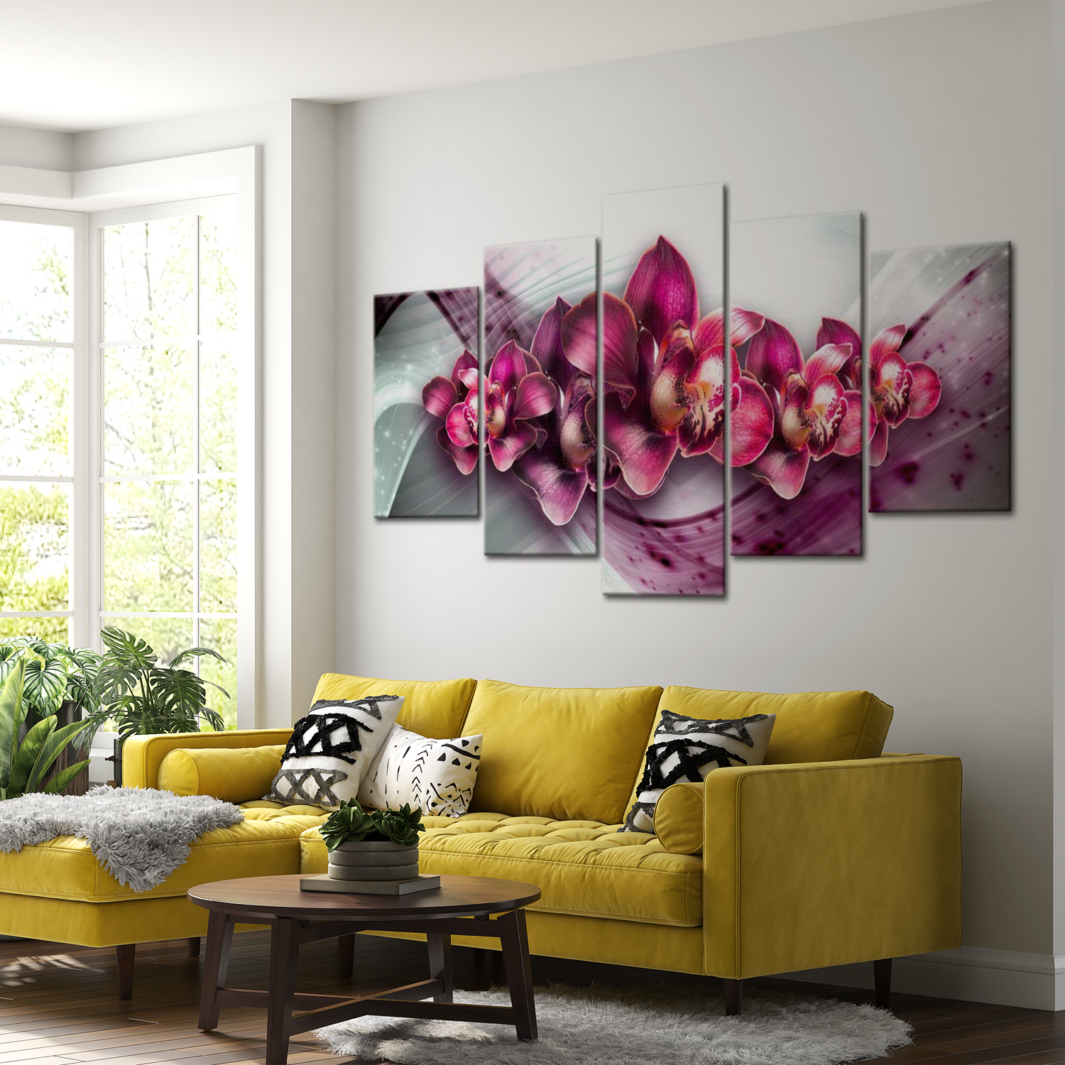 Stretched Canvas Floral Art - Ruby Queen 40"Wx20"H