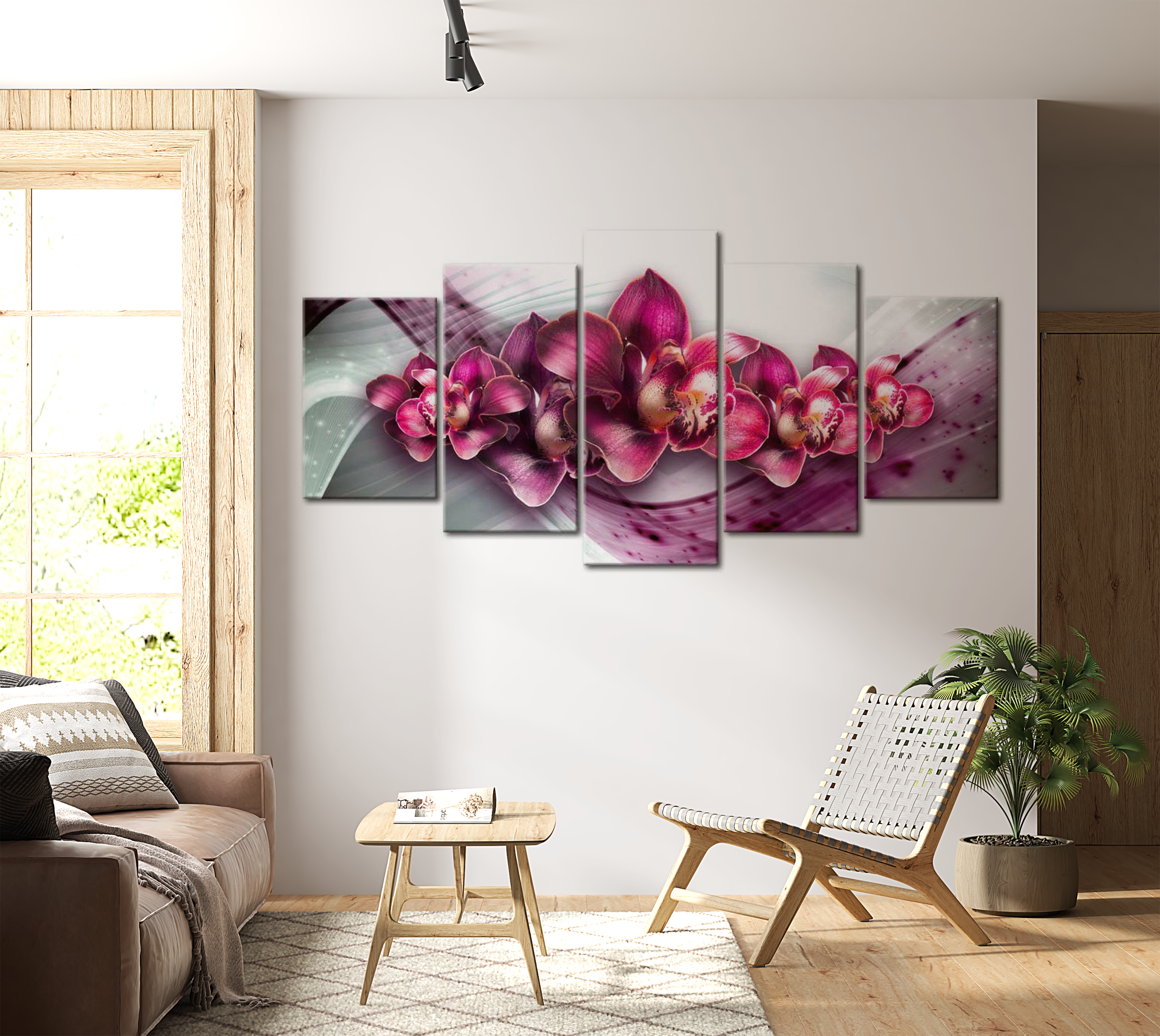 Stretched Canvas Floral Art - Ruby Queen 40"Wx20"H