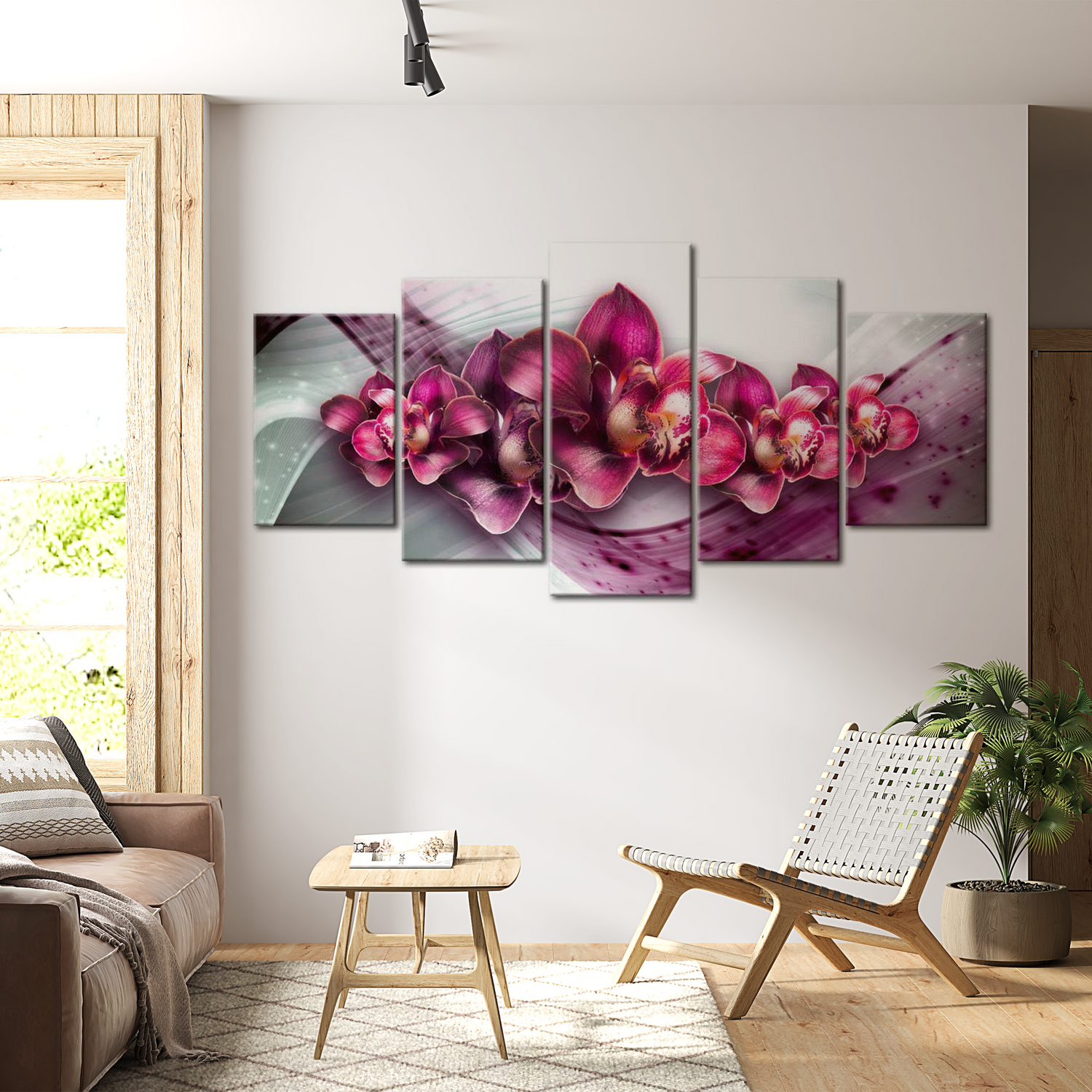 Stretched Canvas Floral Art - Ruby Queen 40"Wx20"H