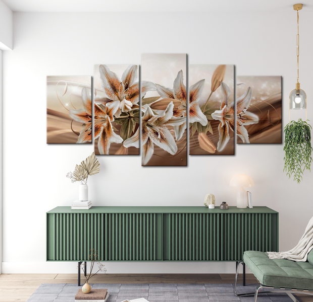 Floral Canvas Wall Art - Secret Garden - 5 Pieces