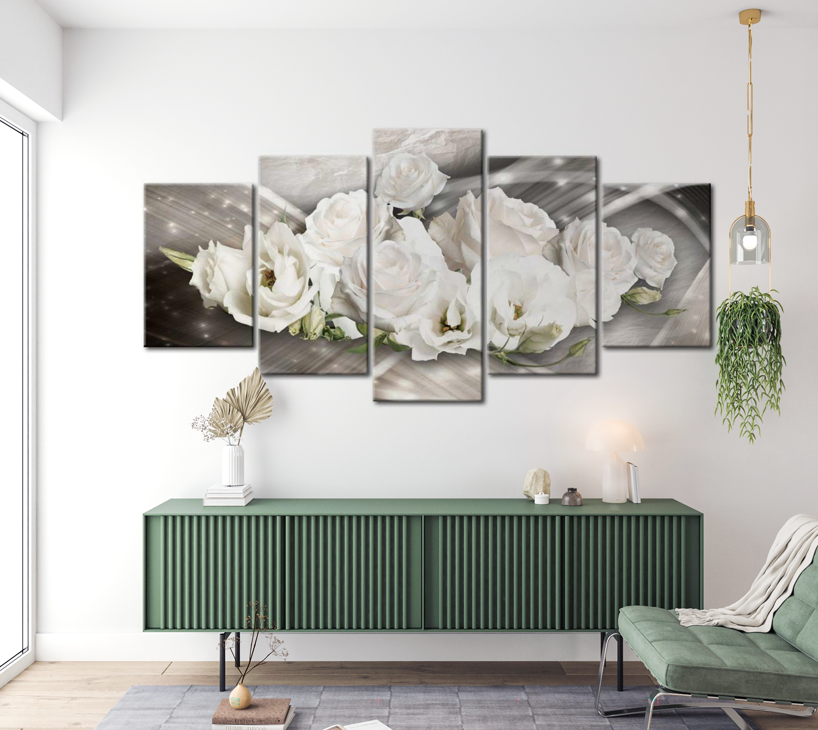 Stretched Canvas Floral Art - Secret Of A Rose 40"Wx20"H