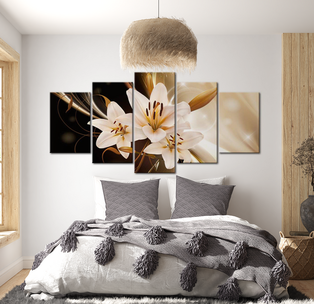 Floral Canvas Wall Art - Siren Song - 5 Pieces