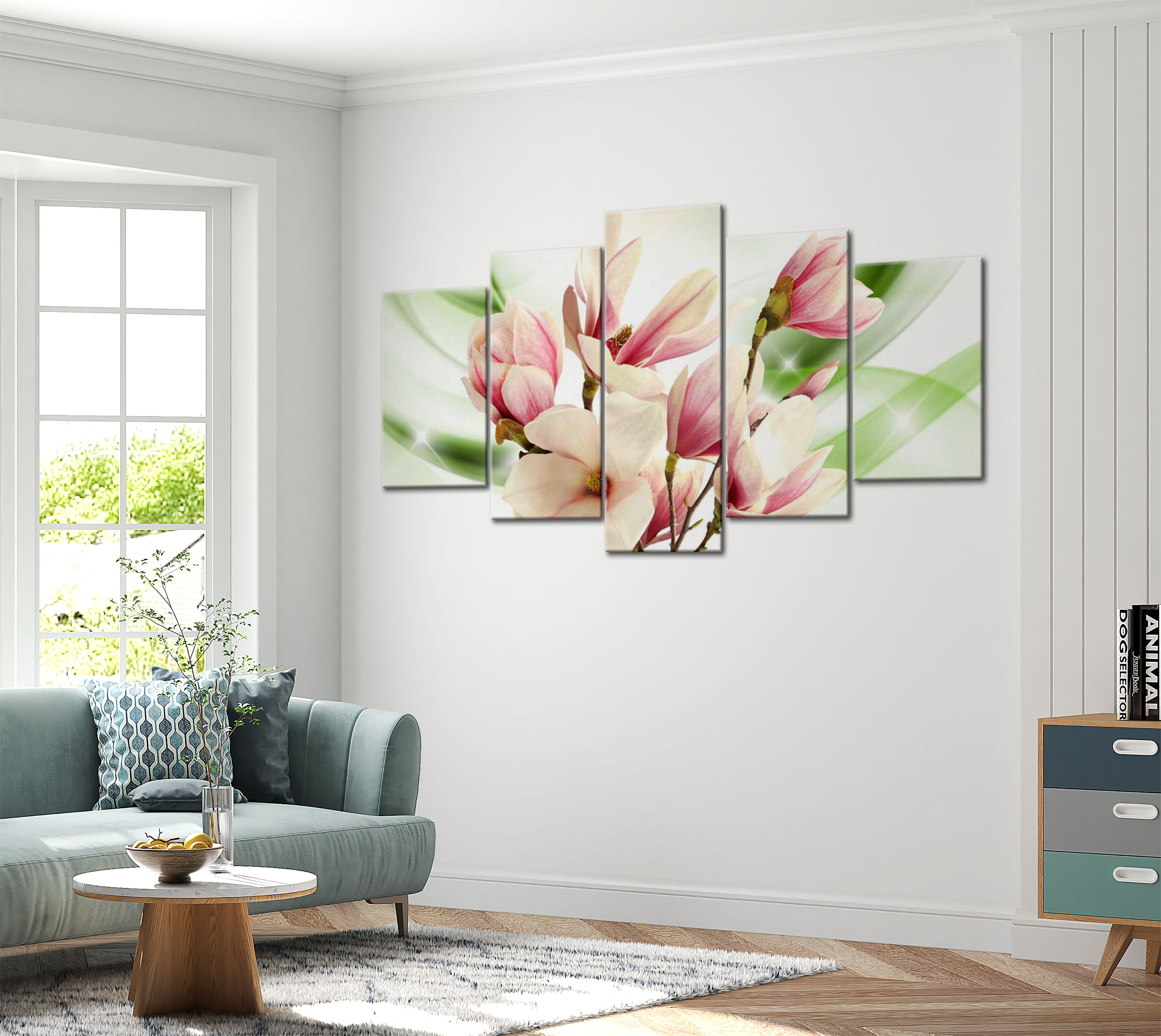 Stretched Canvas Floral Art - Sound Of Gentleness 40"Wx20"H