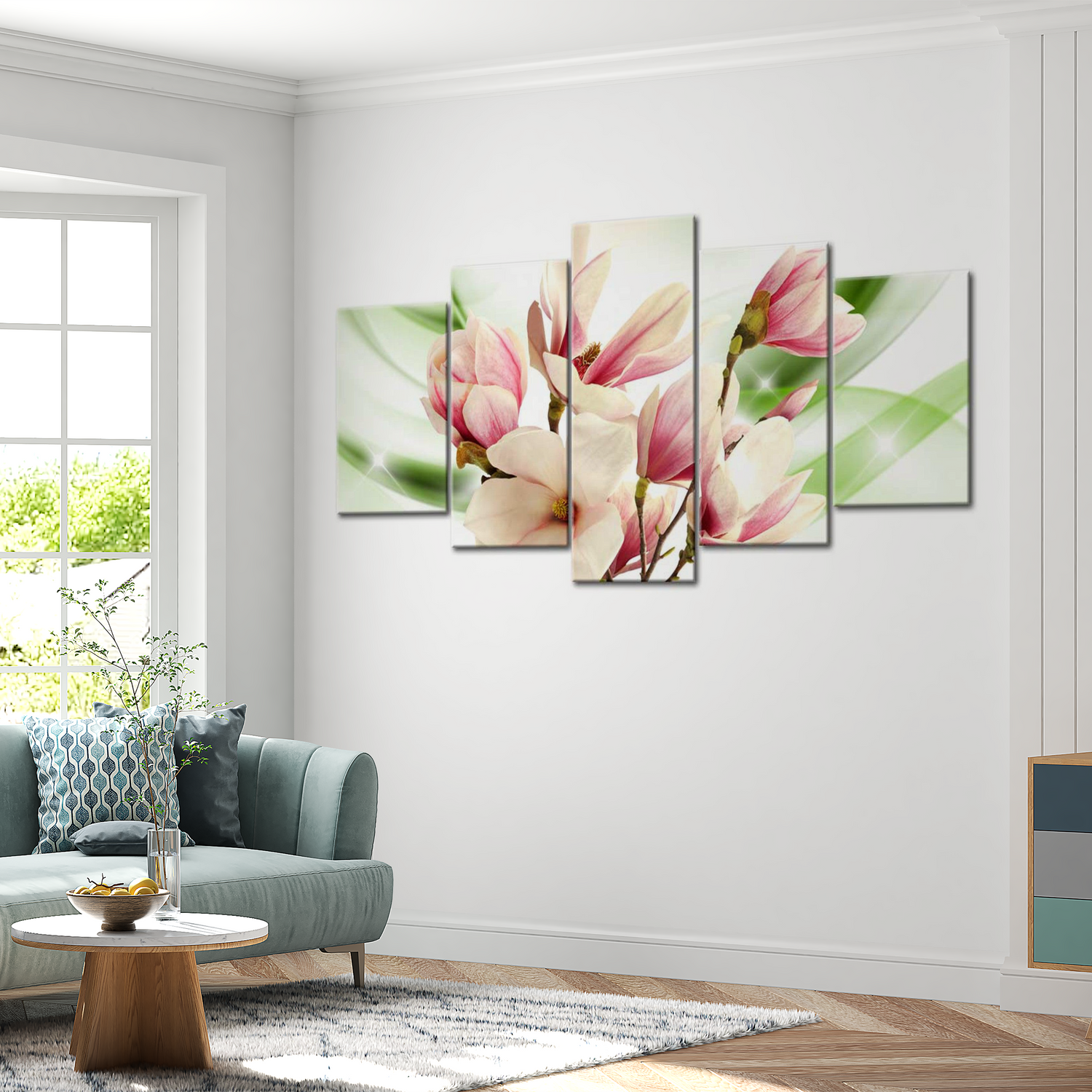 Stretched Canvas Floral Art - Sound Of Gentleness 40"Wx20"H
