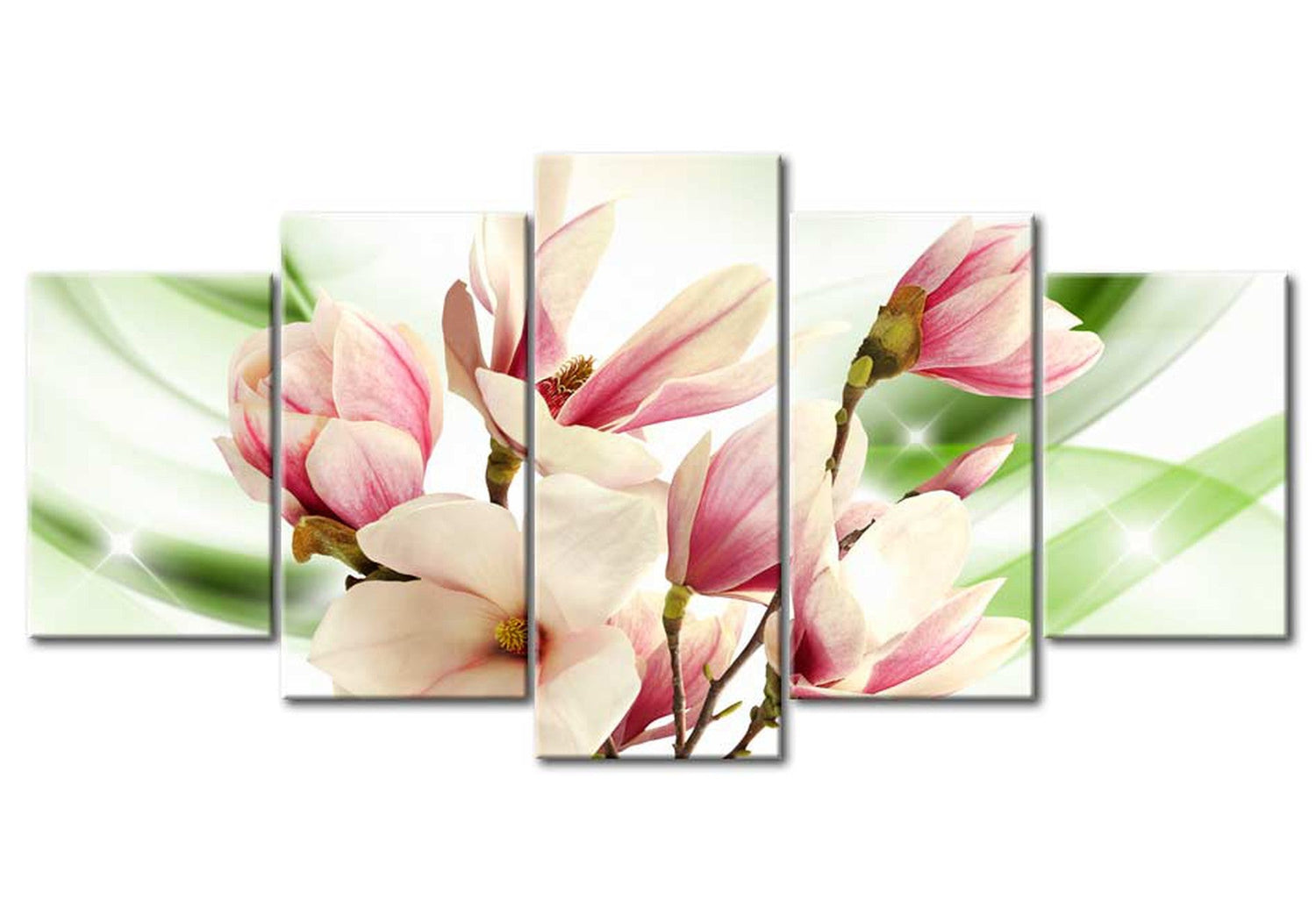 Floral Canvas Wall Art - Sound Of Spring - 5 Pieces