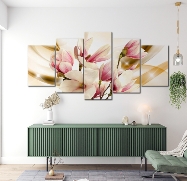 Floral Canvas Wall Art - Spring Breeze - 5 Pieces