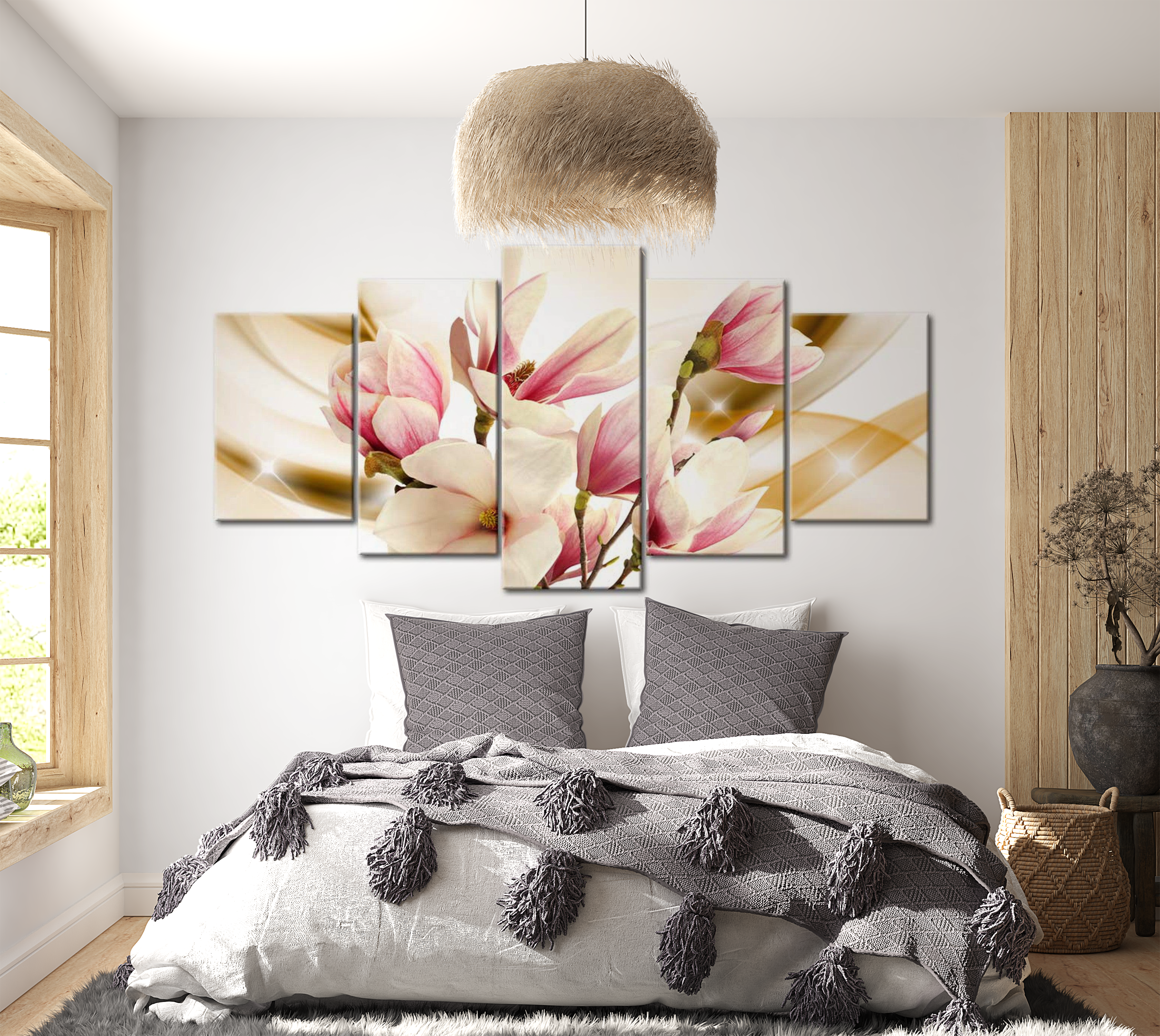 Stretched Canvas Floral Art - Breeze Of The Gentleness 40"Wx20"H