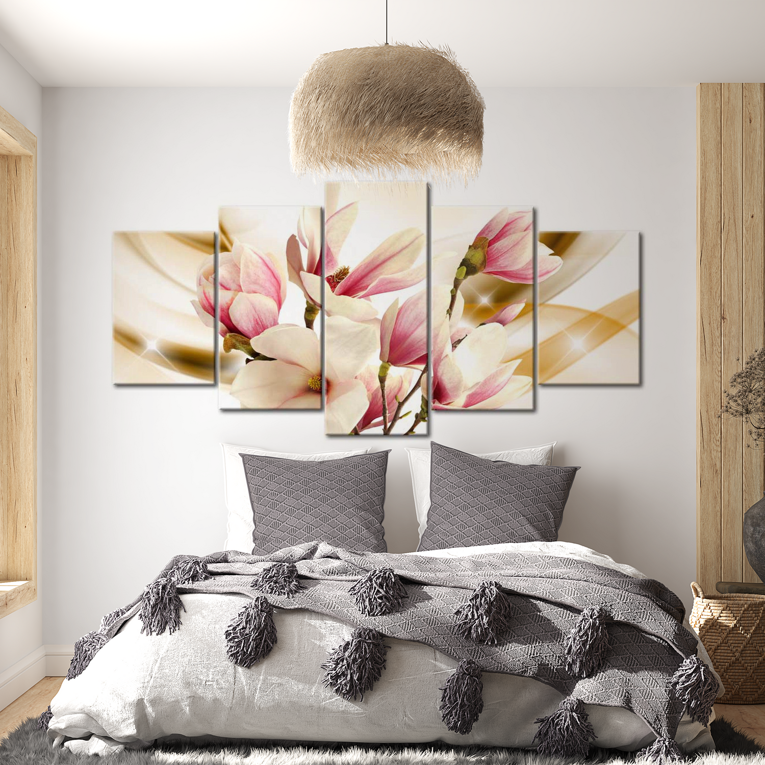 Stretched Canvas Floral Art - Breeze Of The Gentleness 40"Wx20"H