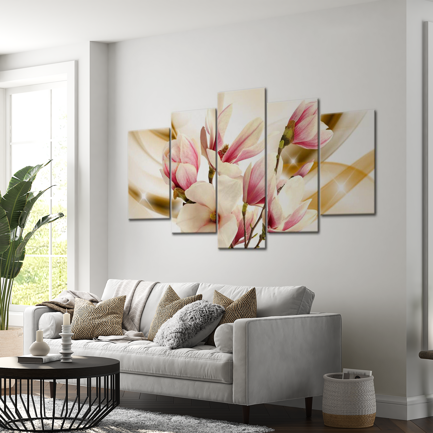 Stretched Canvas Floral Art - Breeze Of The Gentleness 40"Wx20"H
