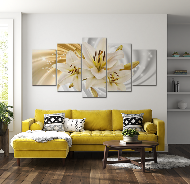 Floral Canvas Wall Art - Stellar Bouquet - 5 Pieces