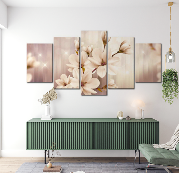 Floral Canvas Wall Art - Summer Glaze - 5 Pieces