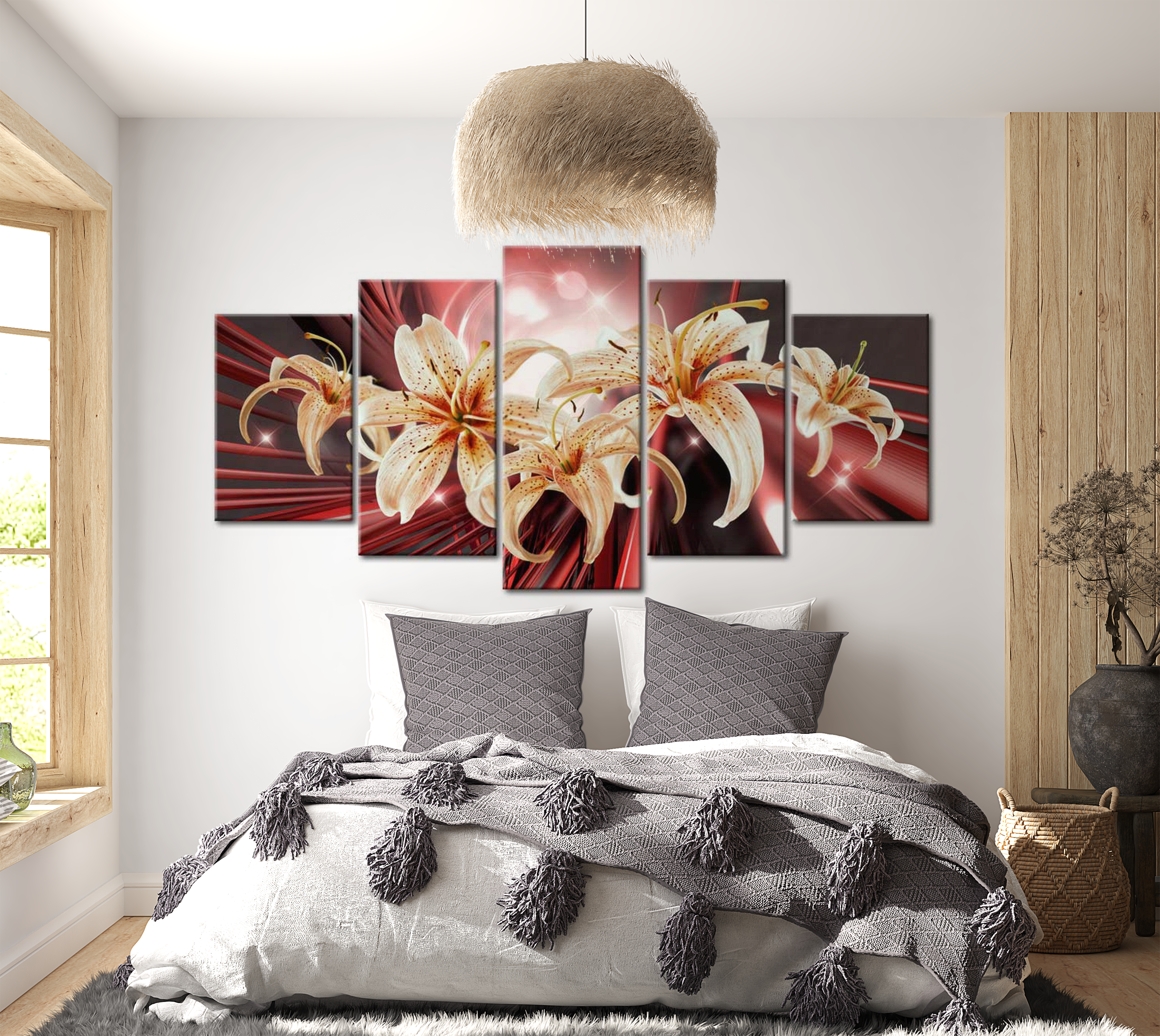 Stretched Canvas Floral Art - The Magic Of Passion 40"Wx20"H