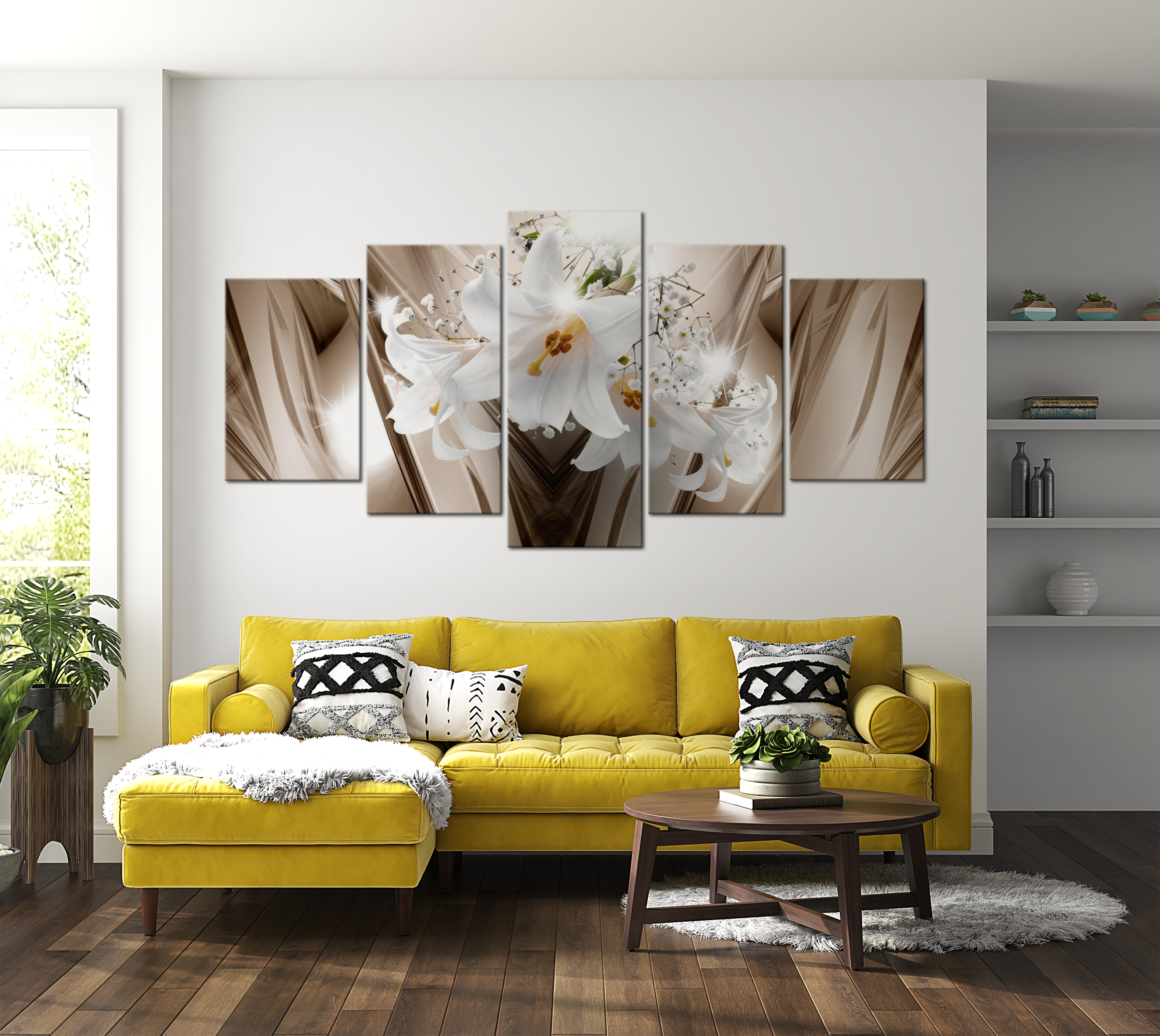 Stretched Canvas Floral Art - Trapped Lily 40"Wx20"H