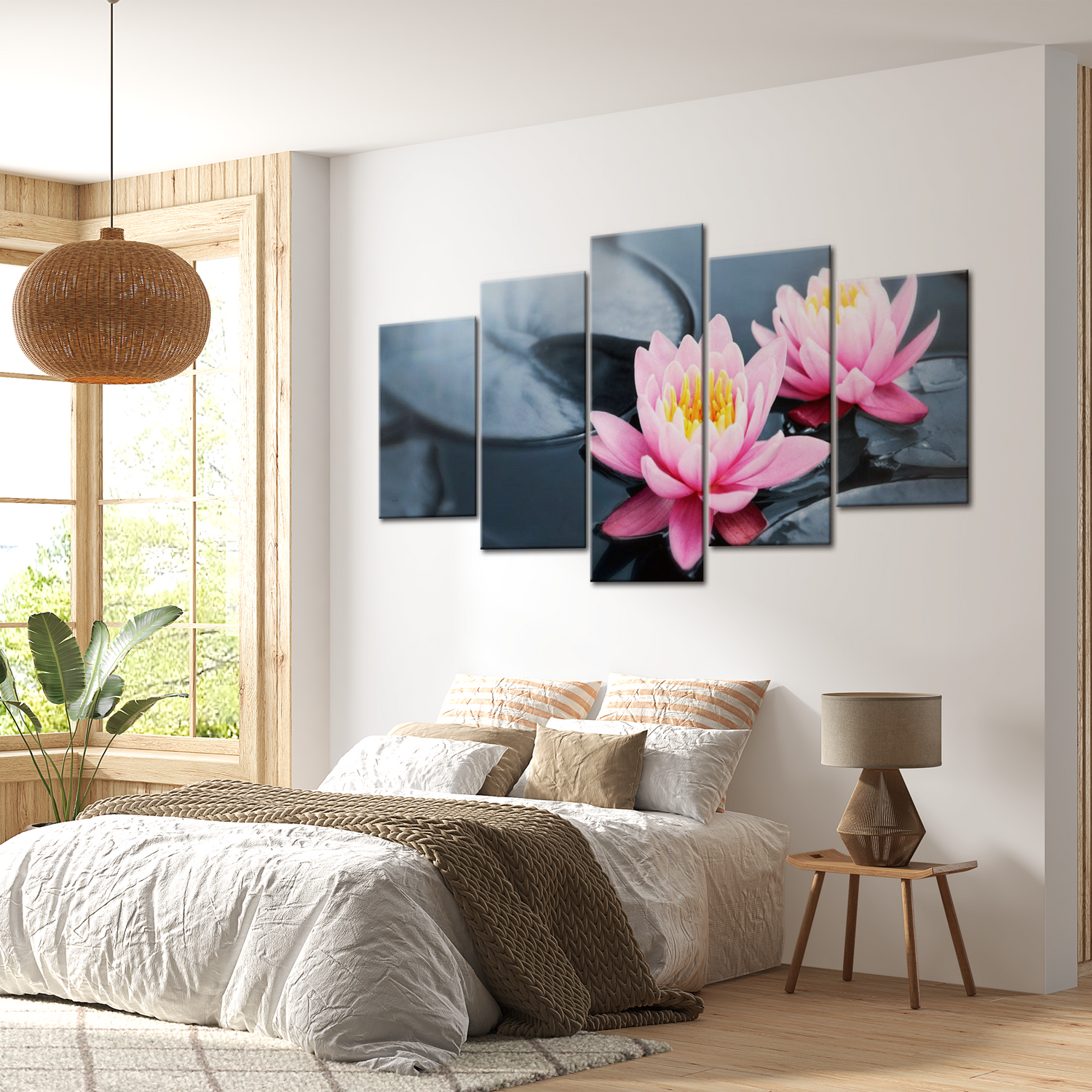 Stretched Canvas Floral Art - Waterlily Dream 40"Wx20"H